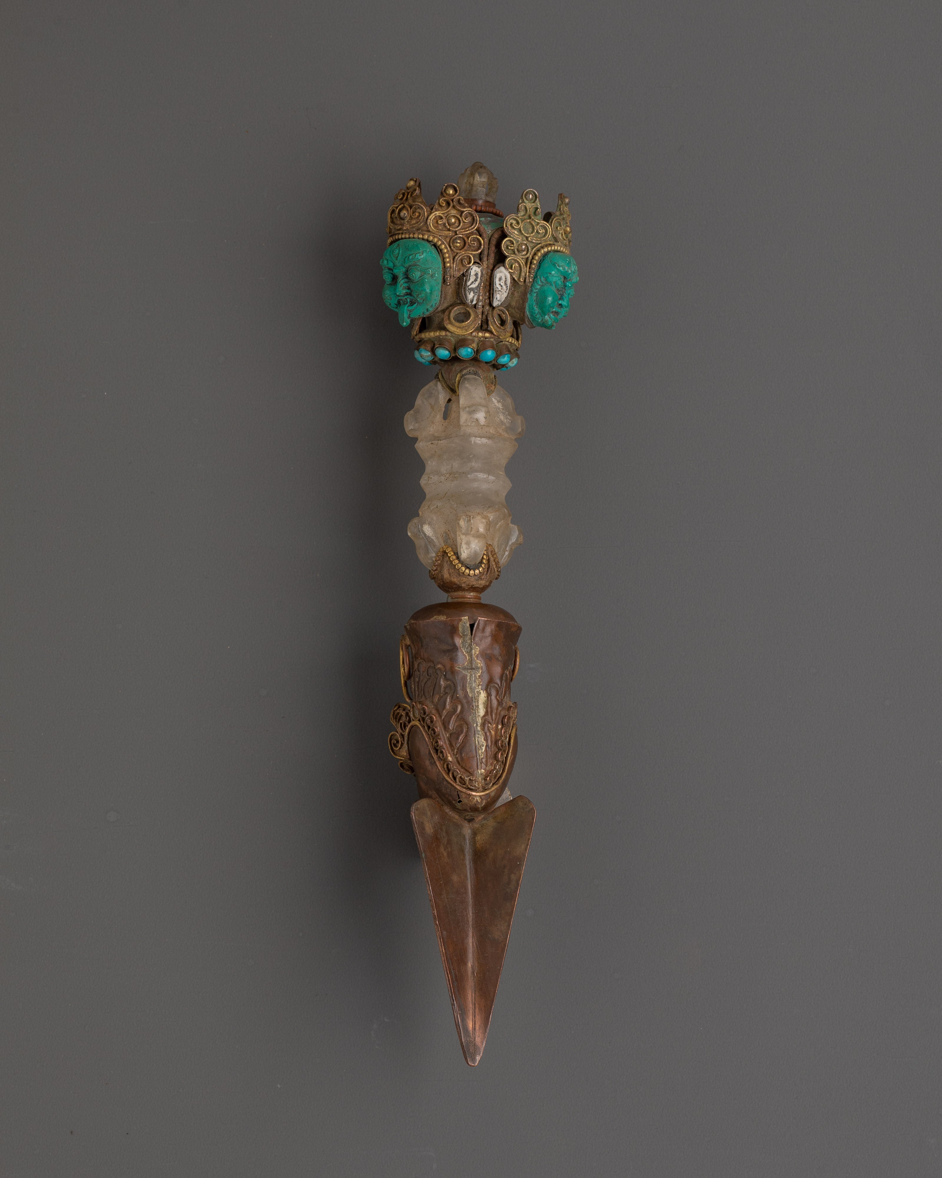 Tibetan Iron Kila Dagger | Handcrafted Ritual Tantric Tool