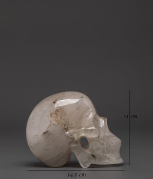 Crystal Skull Head Carving | Clear Quartz Crystal Skull