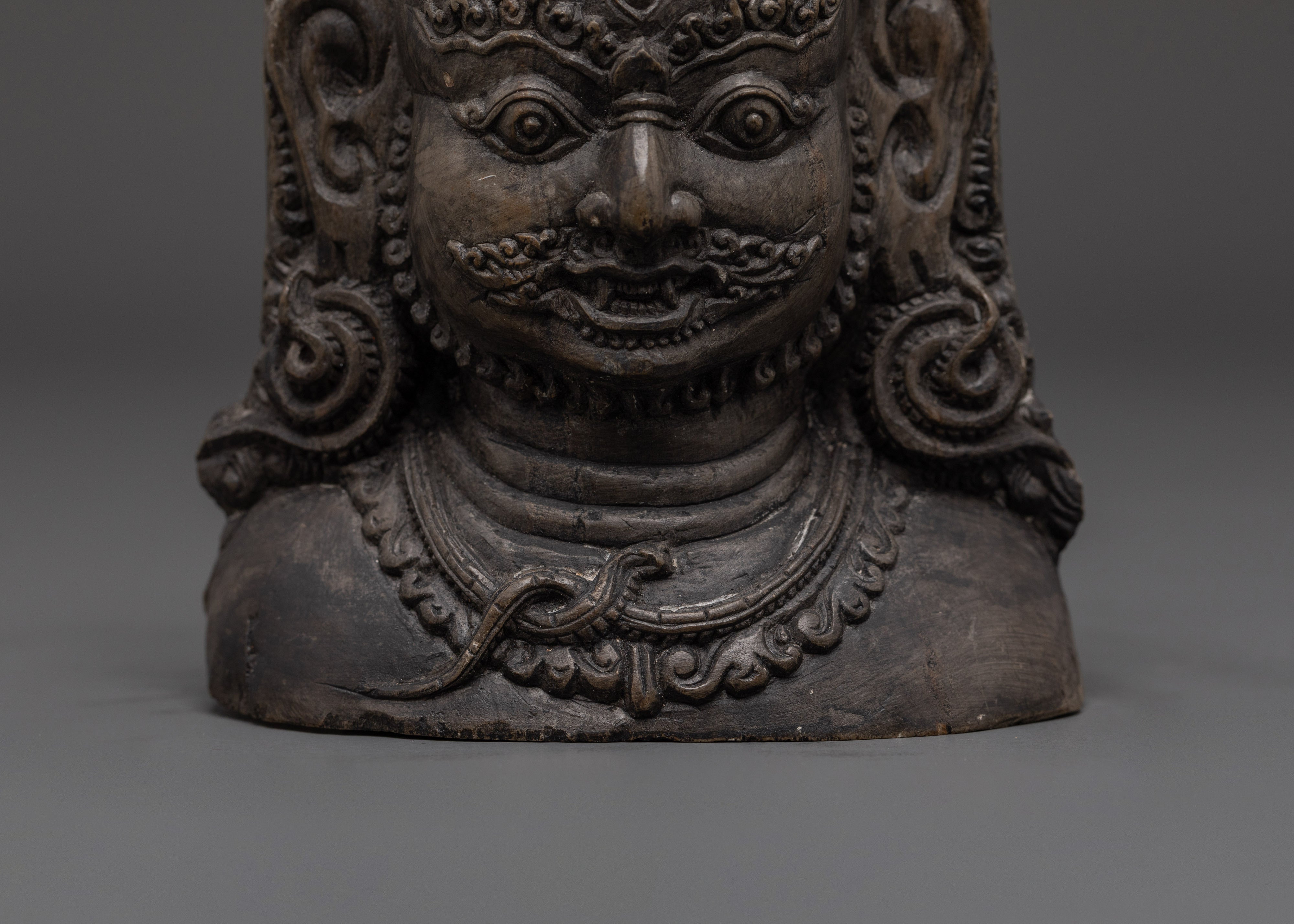 Bhairava Decor | Handcrafted Stone Hindu Deity Sculpture
