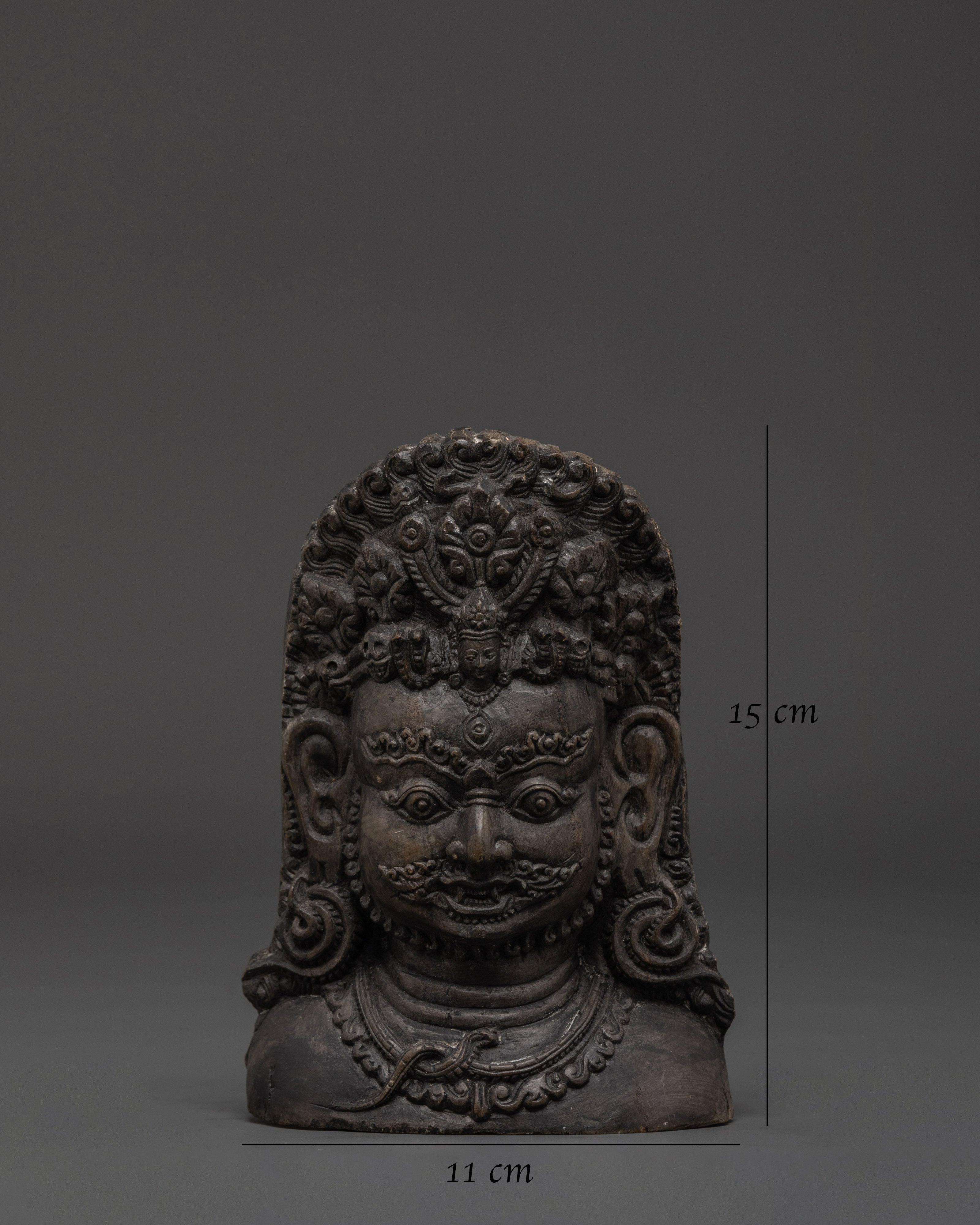 Bhairava Decor | Handcrafted Stone Hindu Deity Sculpture