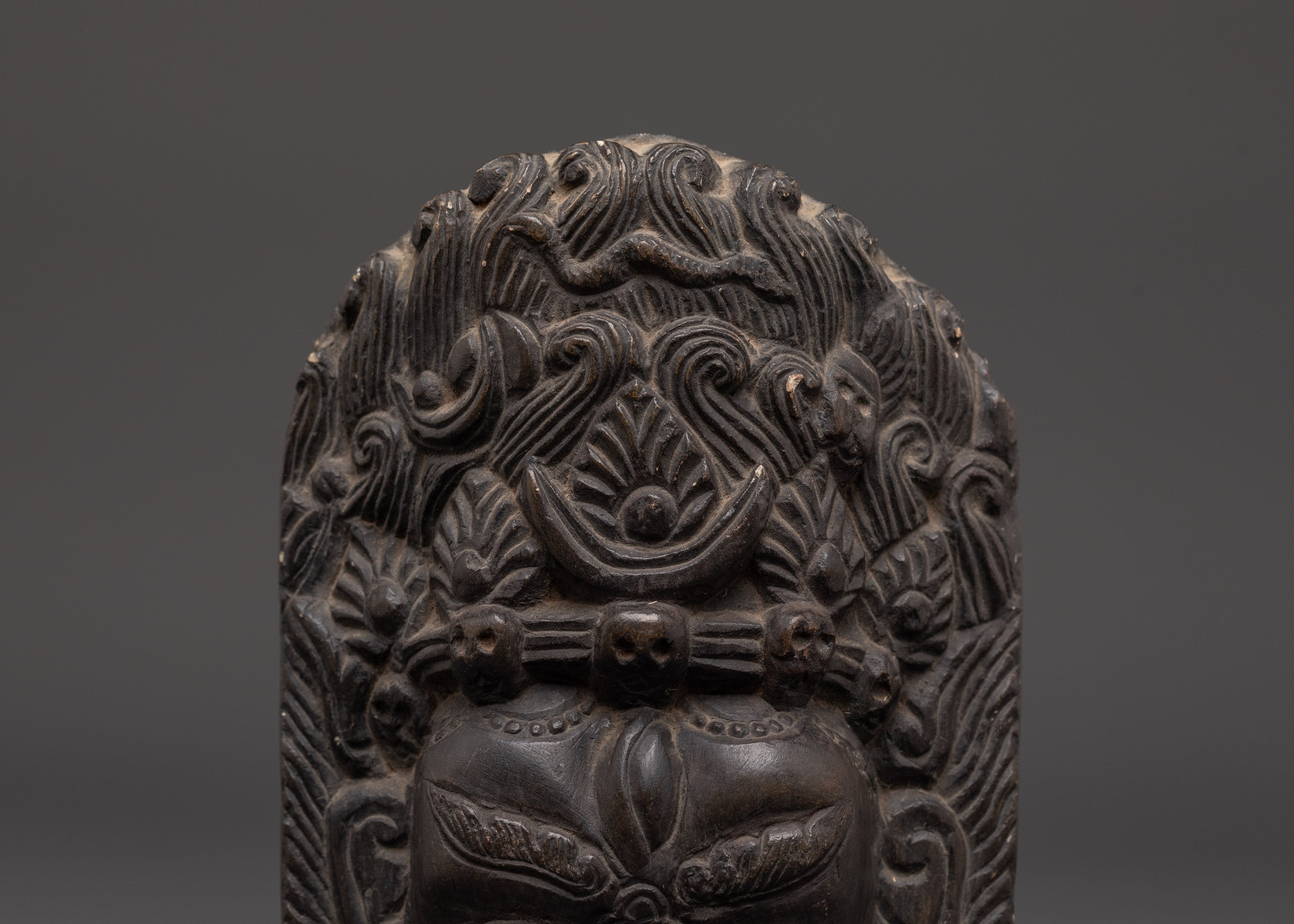 Bhairava Stone Carving | Handcrafted Tibetan Bhairava Head