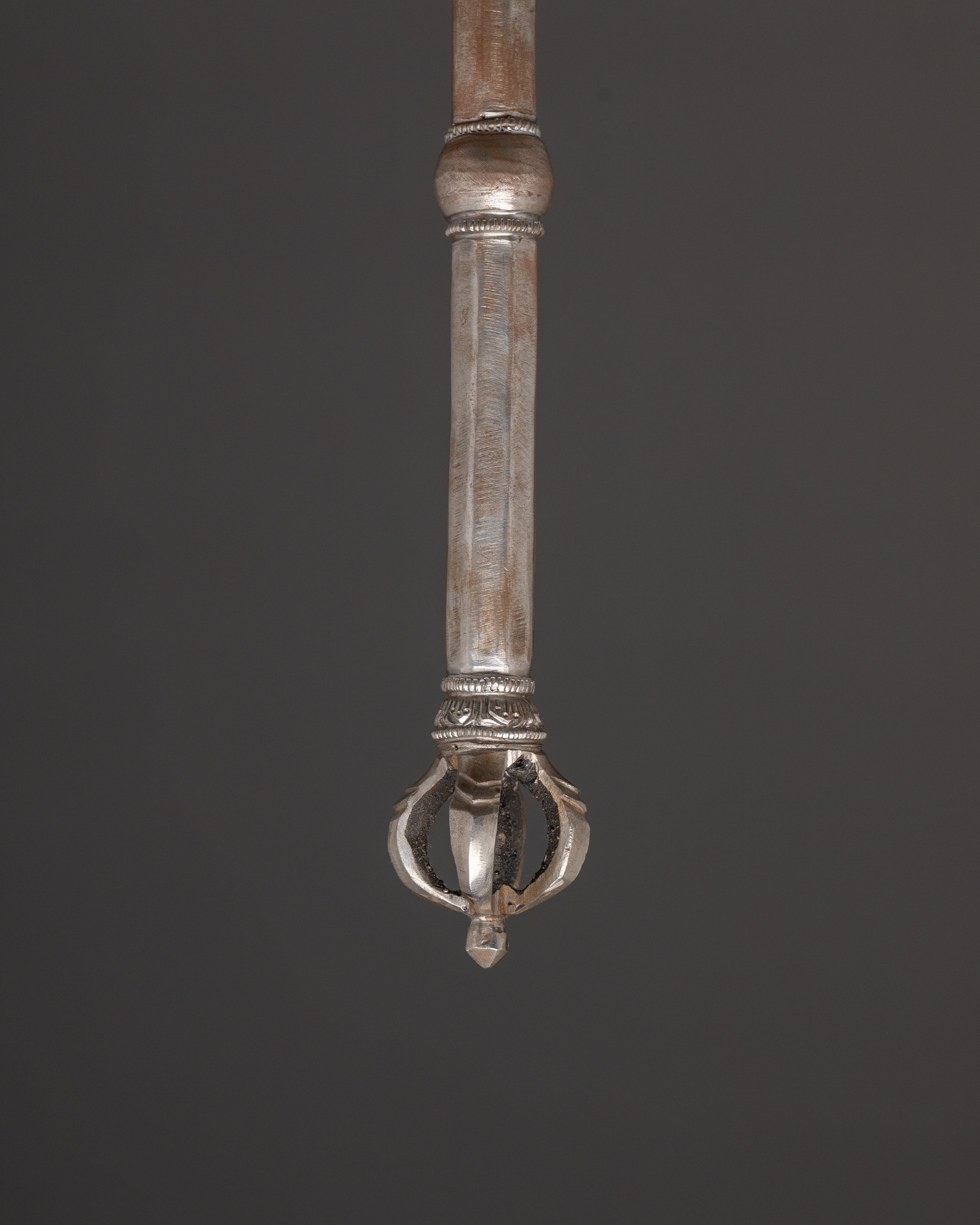 Tibetan Ritual Hammer | Handcrafted Iron Vajra Bell and Dorje Mallet