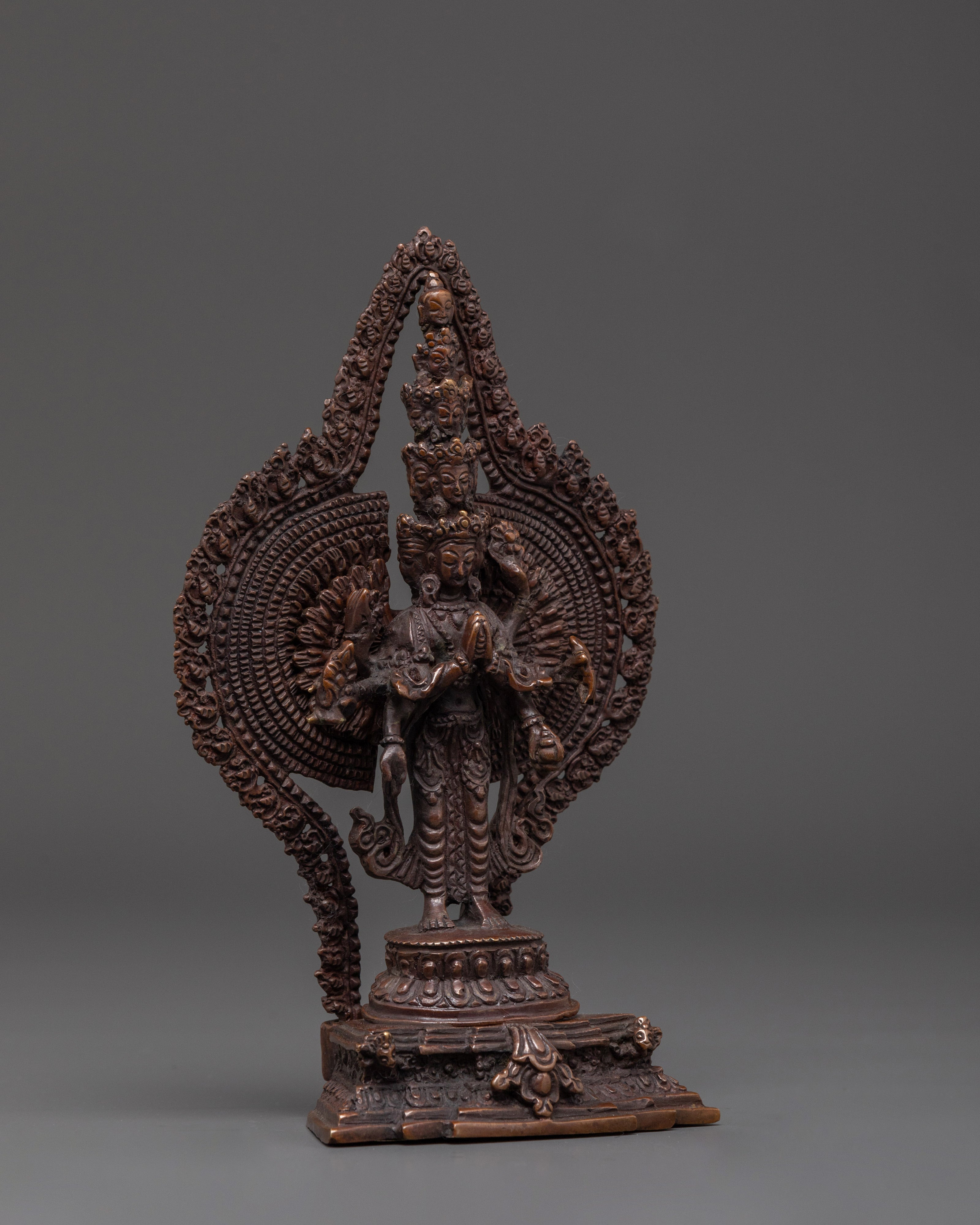 Exquisite 1000 Armed Chenresig Statue | Tibetan Avalokiteshvara