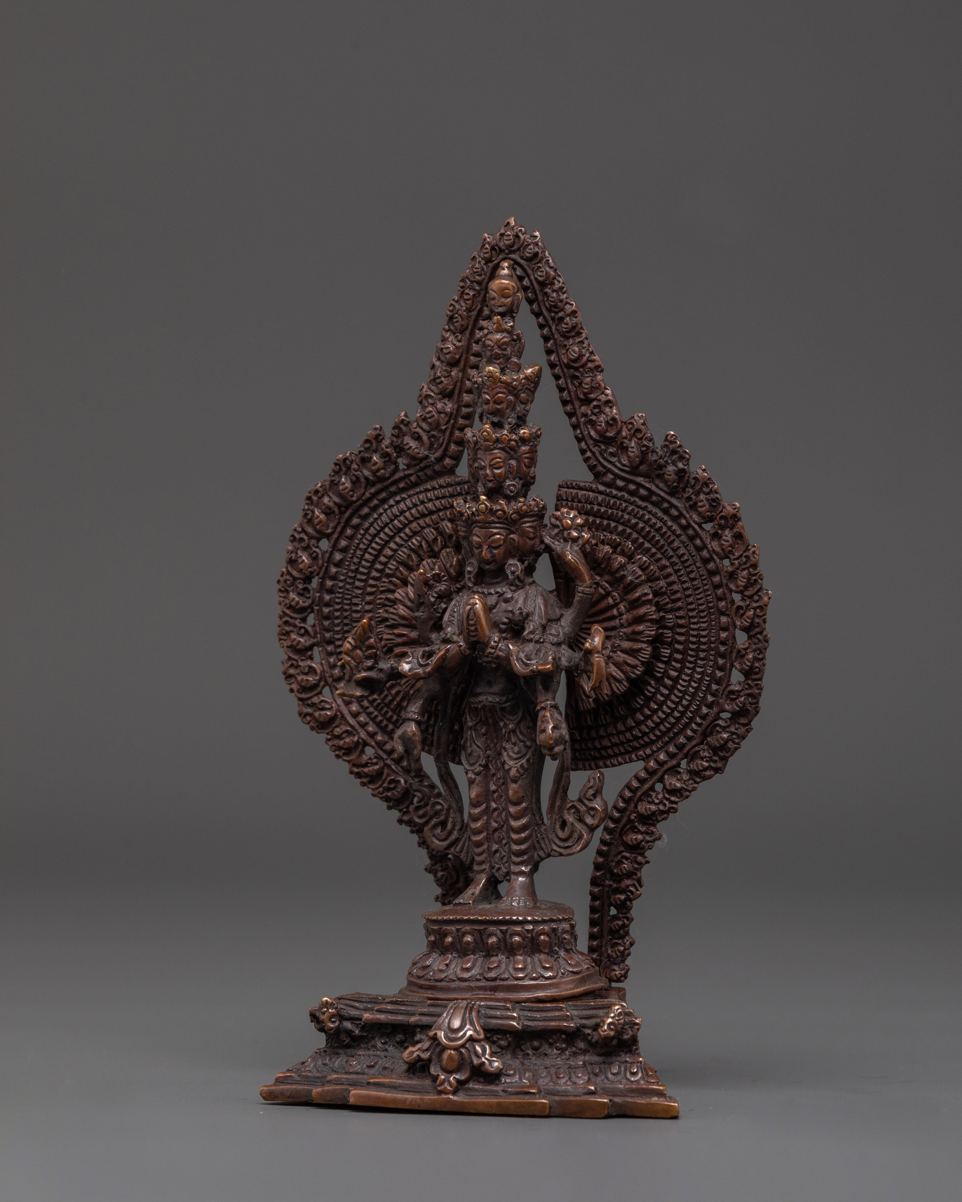 Exquisite 1000 Armed Chenresig Statue | Tibetan Avalokiteshvara