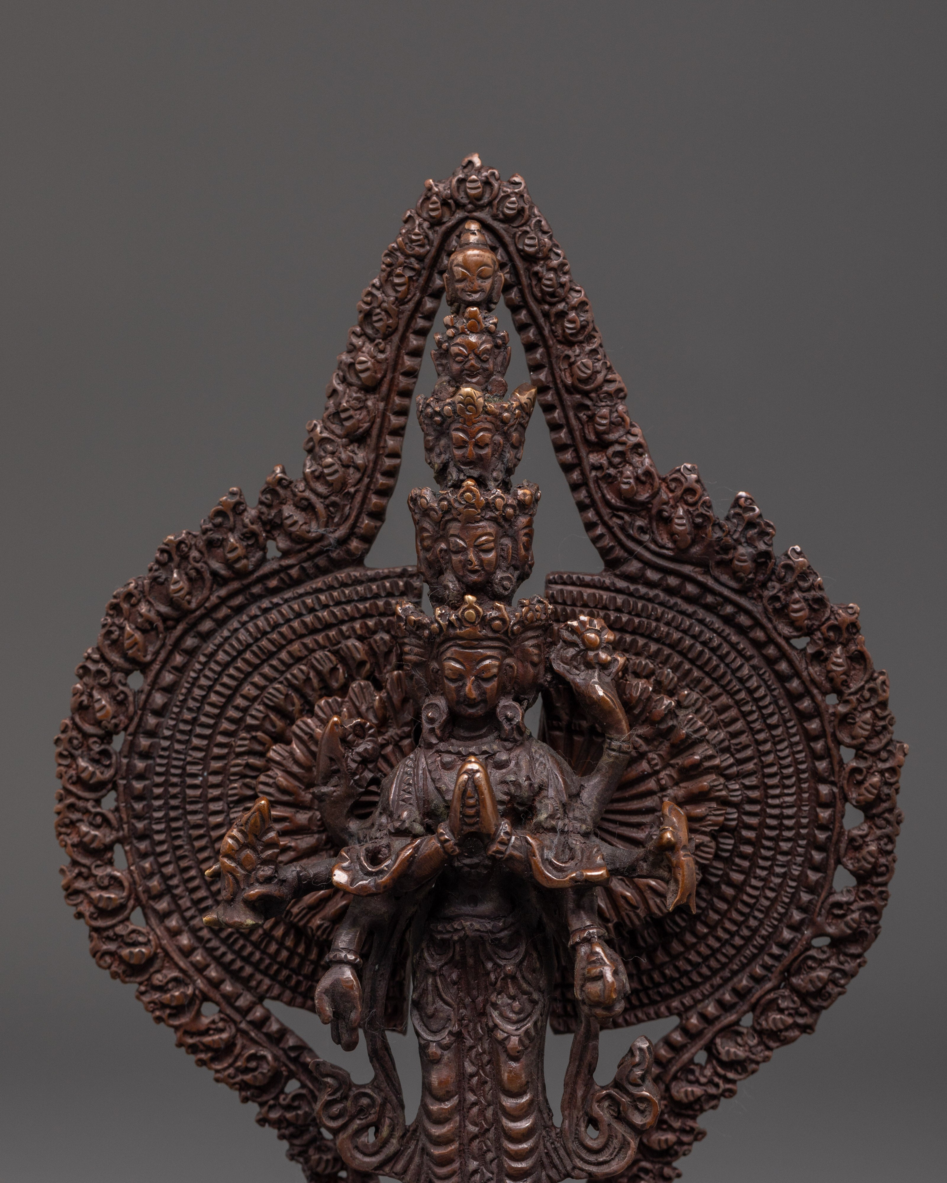 Exquisite 1000 Armed Chenresig Statue | Tibetan Avalokiteshvara