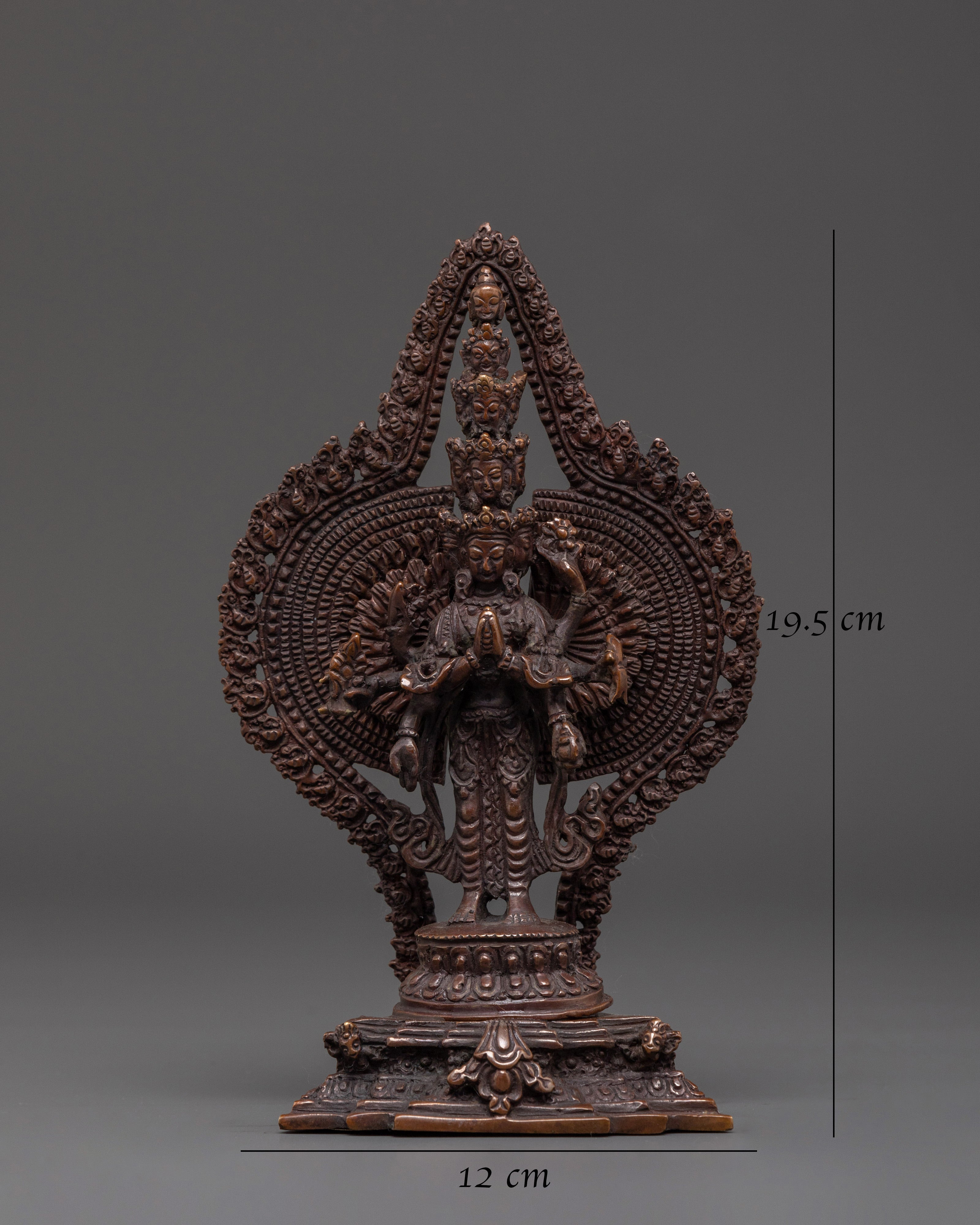 Exquisite 1000 Armed Chenresig Statue | Tibetan Avalokiteshvara