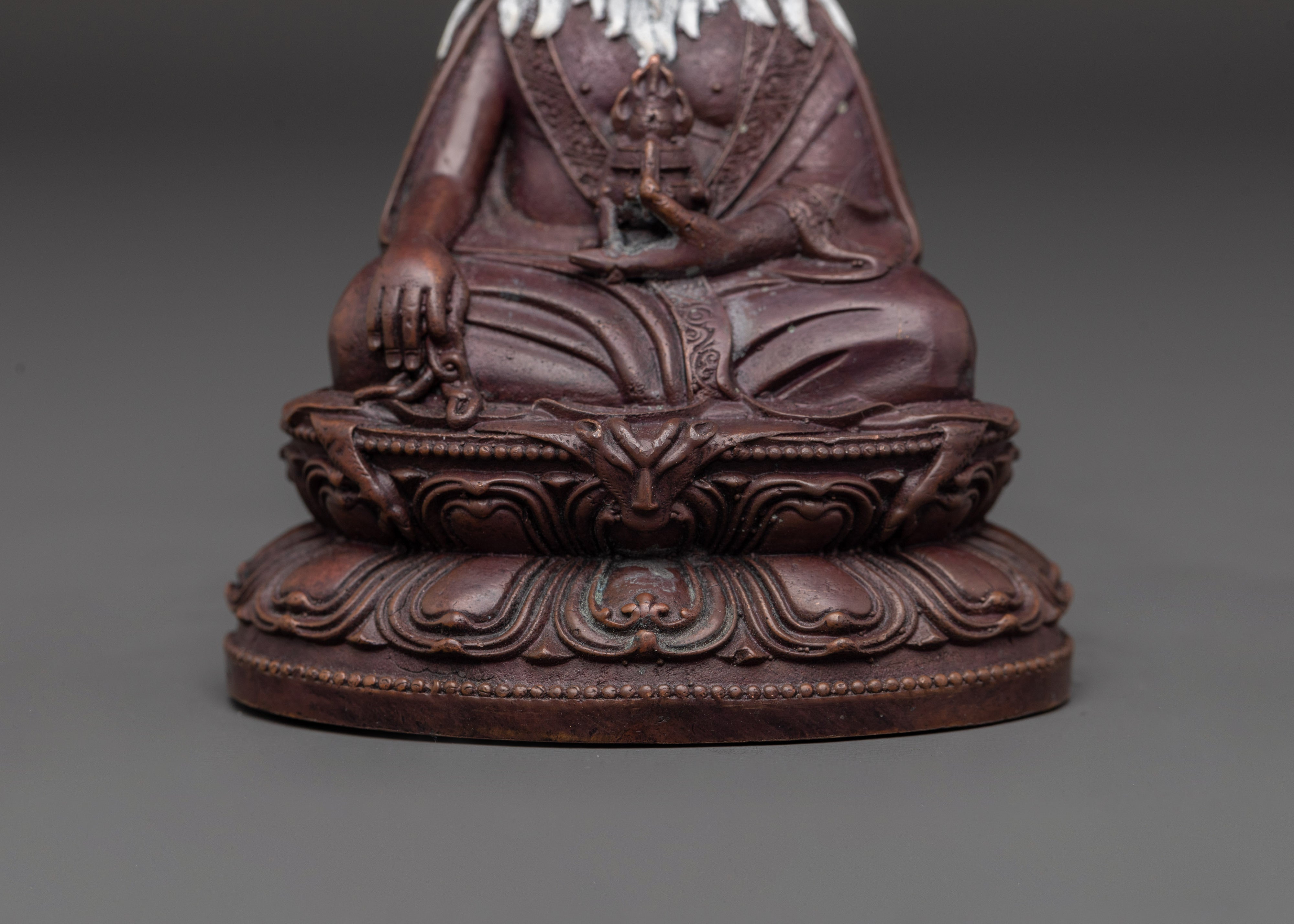 Buddhist Master Thang Tong Gyalpo Statue | Oxidized Copper Sculpture