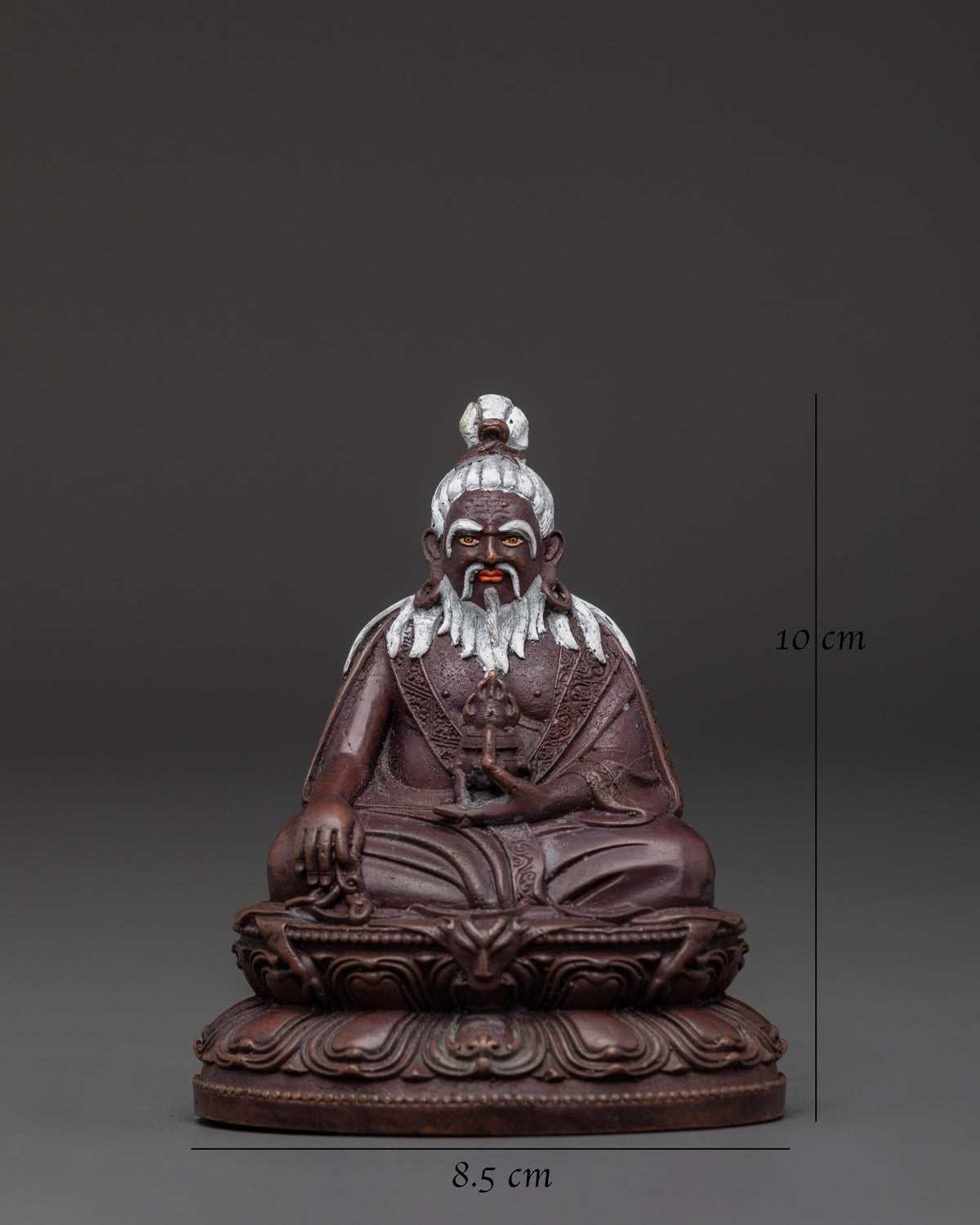 Buddhist Master Thang Tong Gyalpo Statue | Oxidized Copper Sculpture
