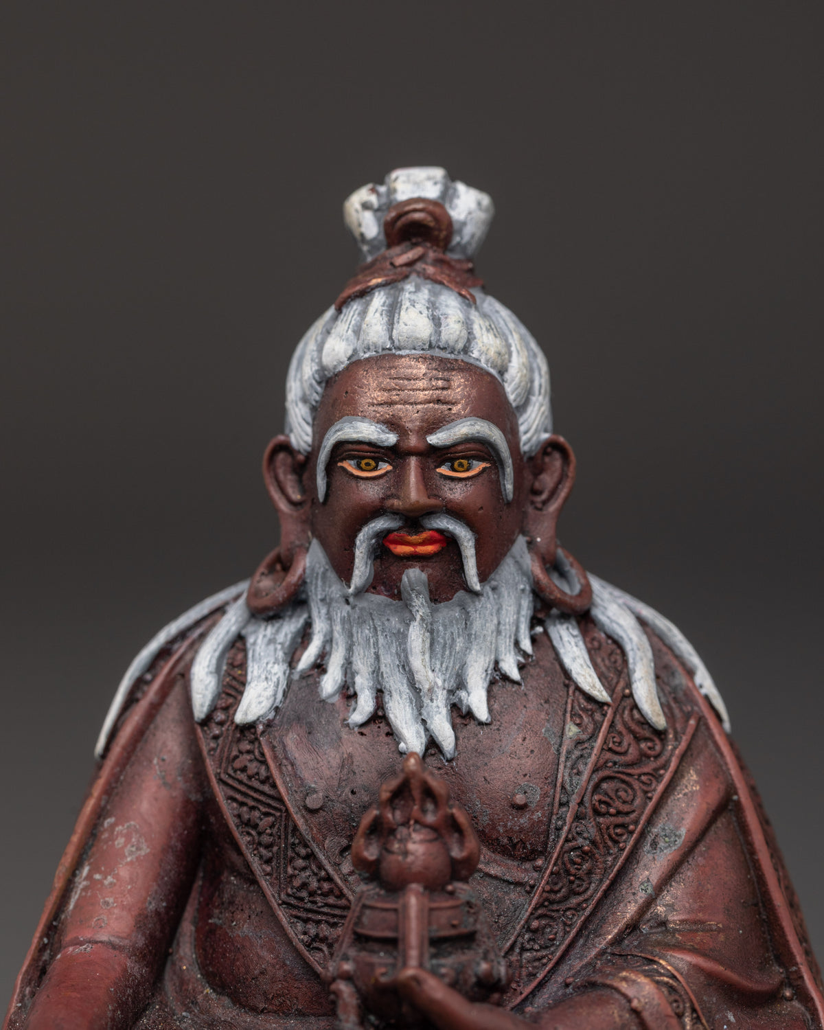 Thang Tong Gyalpo Guru Statue | Oxidized Copper Buddhist Master Sculpture