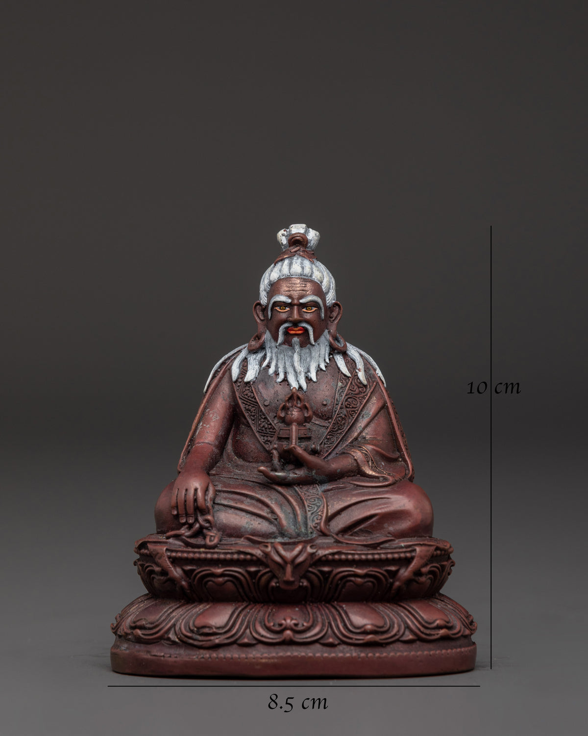 Thang Tong Gyalpo Guru Statue | Oxidized Copper Buddhist Master Sculpture