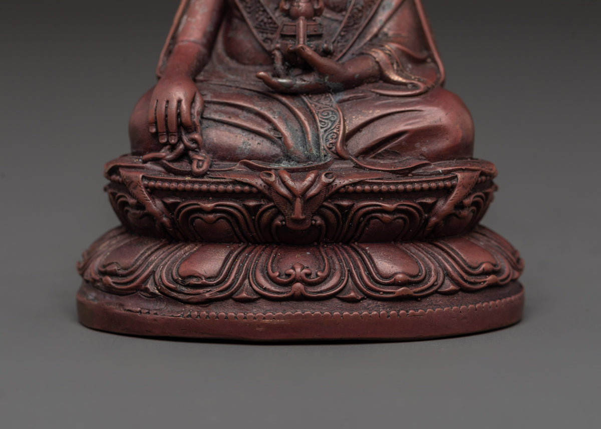 Thang Tong Gyalpo Guru Statue | Oxidized Copper Buddhist Master Sculpture