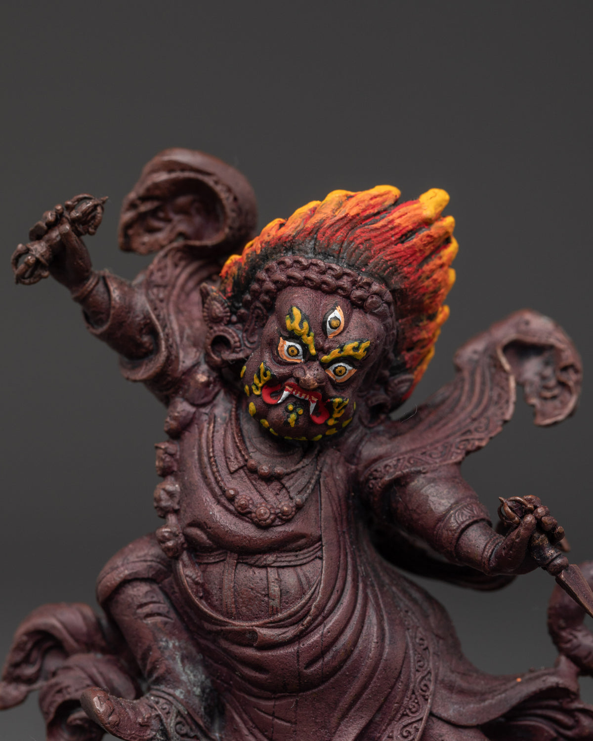 Vajrayana Dorje Drolo Statue | Wrathful Guru Padmasambhava Sculpture