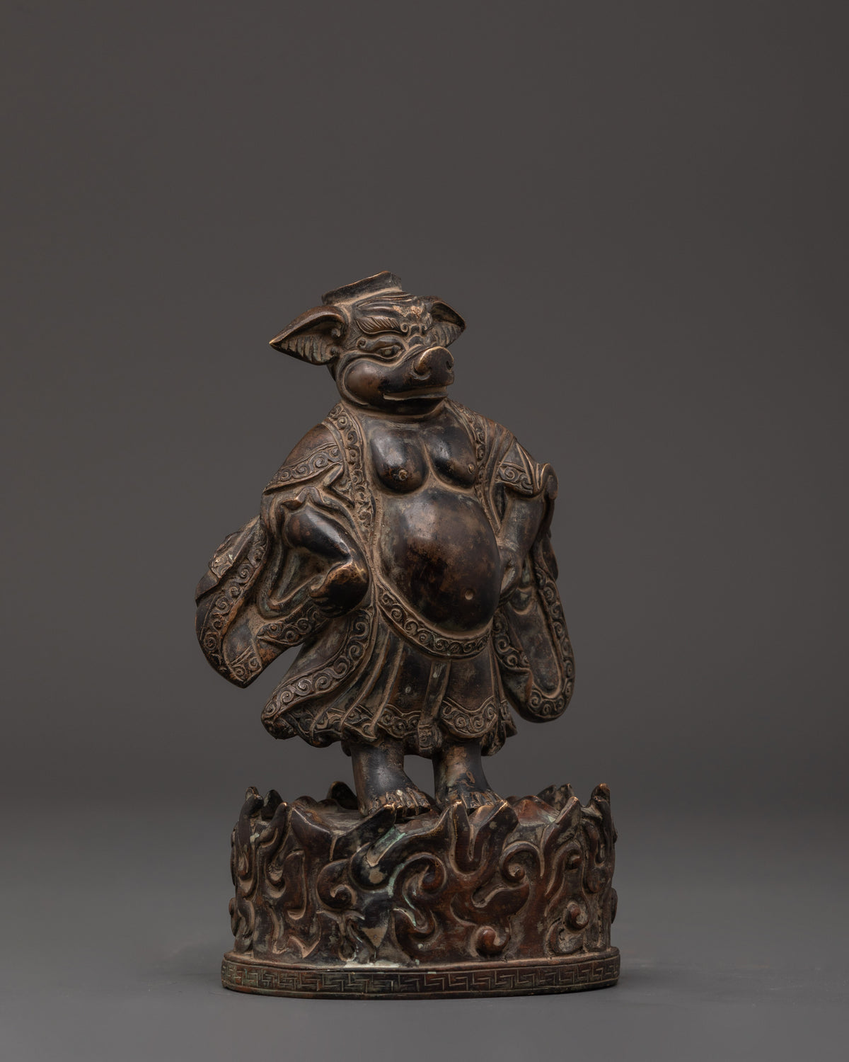 Decorative Pig Statue | Traditional Decorative Sculpture