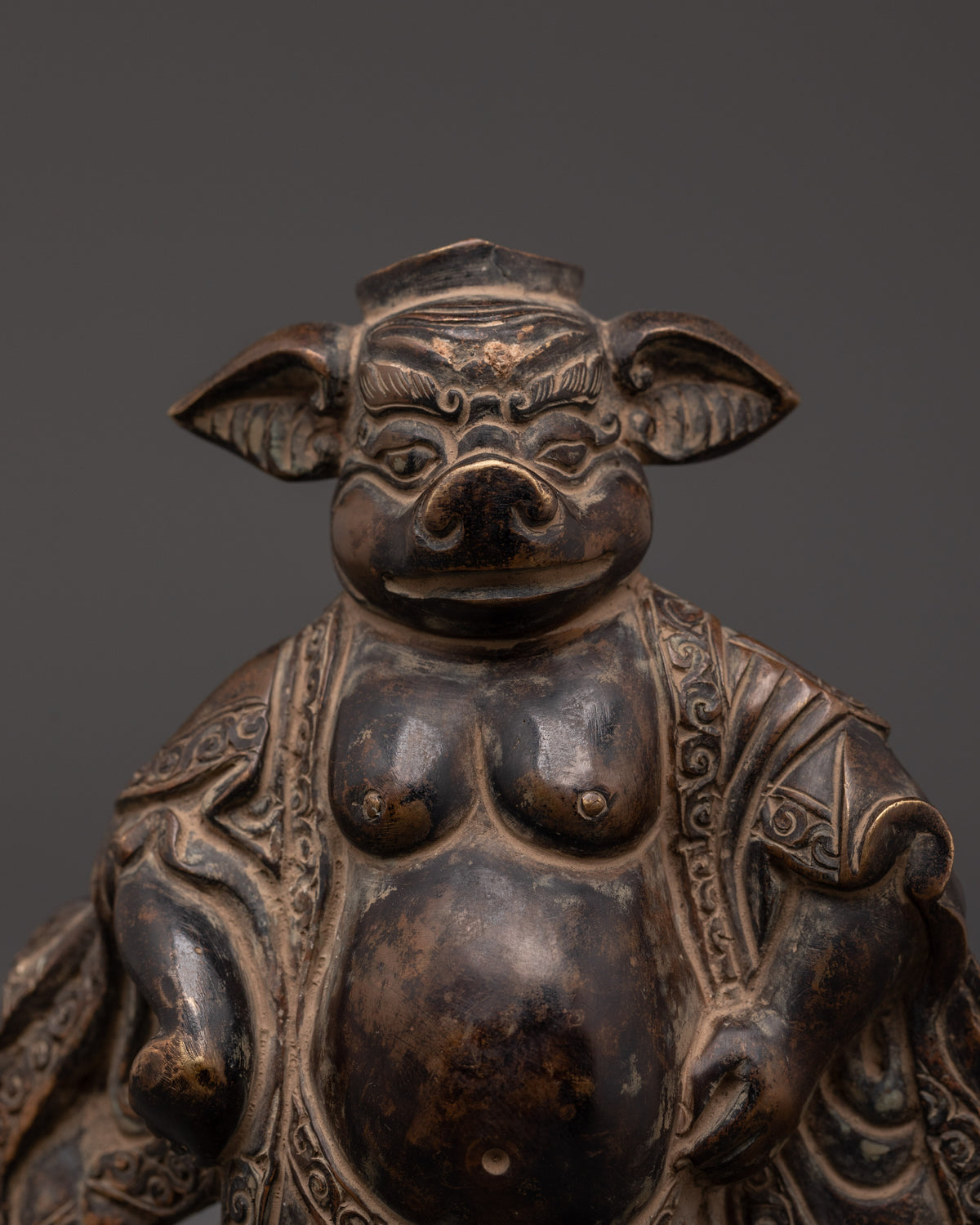 Decorative Pig Statue | Traditional Decorative Sculpture