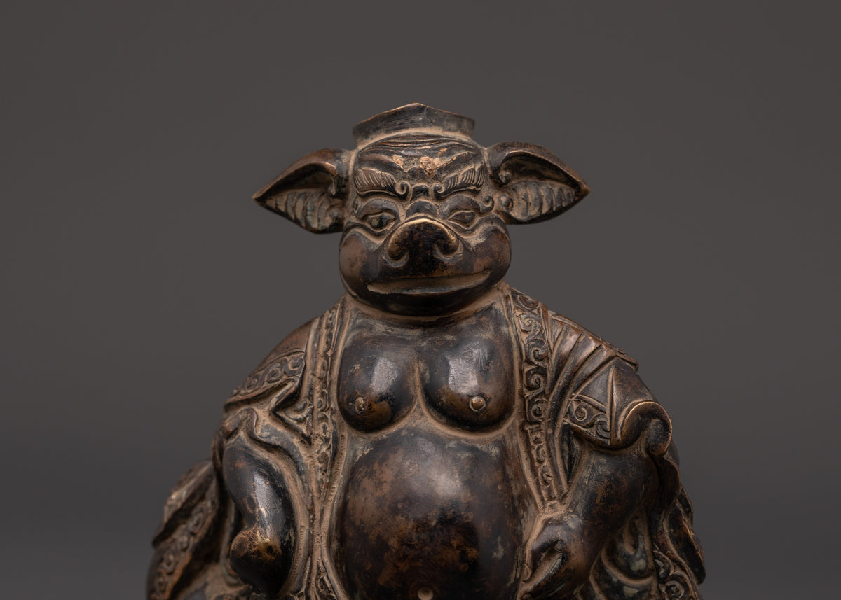 Decorative Pig Statue | Traditional Decorative Sculpture
