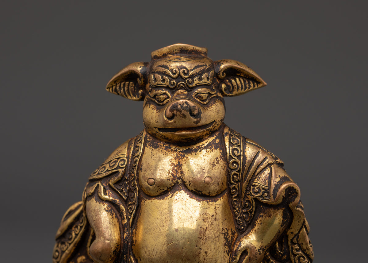 Traditional Pig Figurine | Himalayan Home Decoration