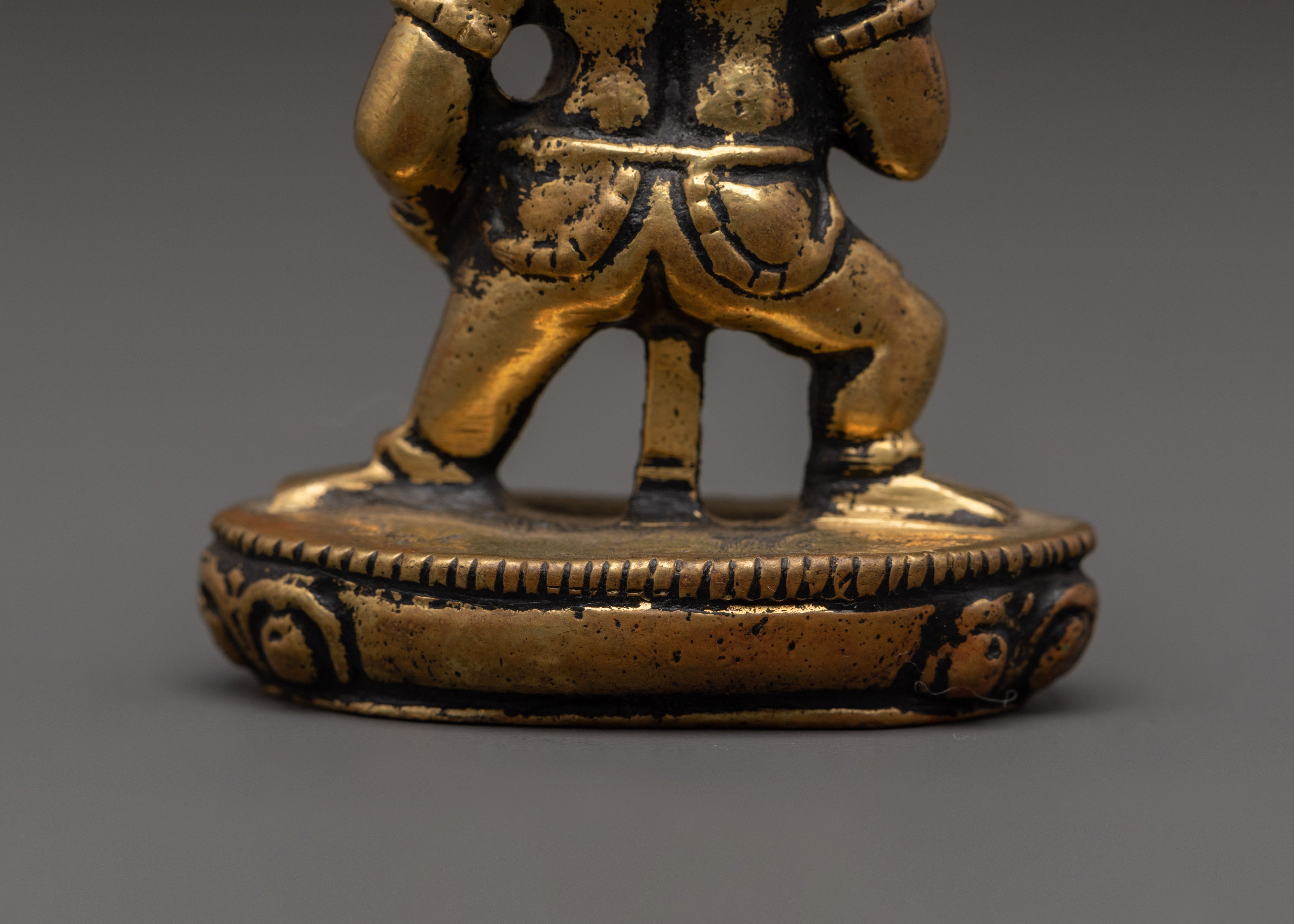 Tibetan Black Dzambhala Statue | Wealth Deity Sculpture for Prosperity & Abundance