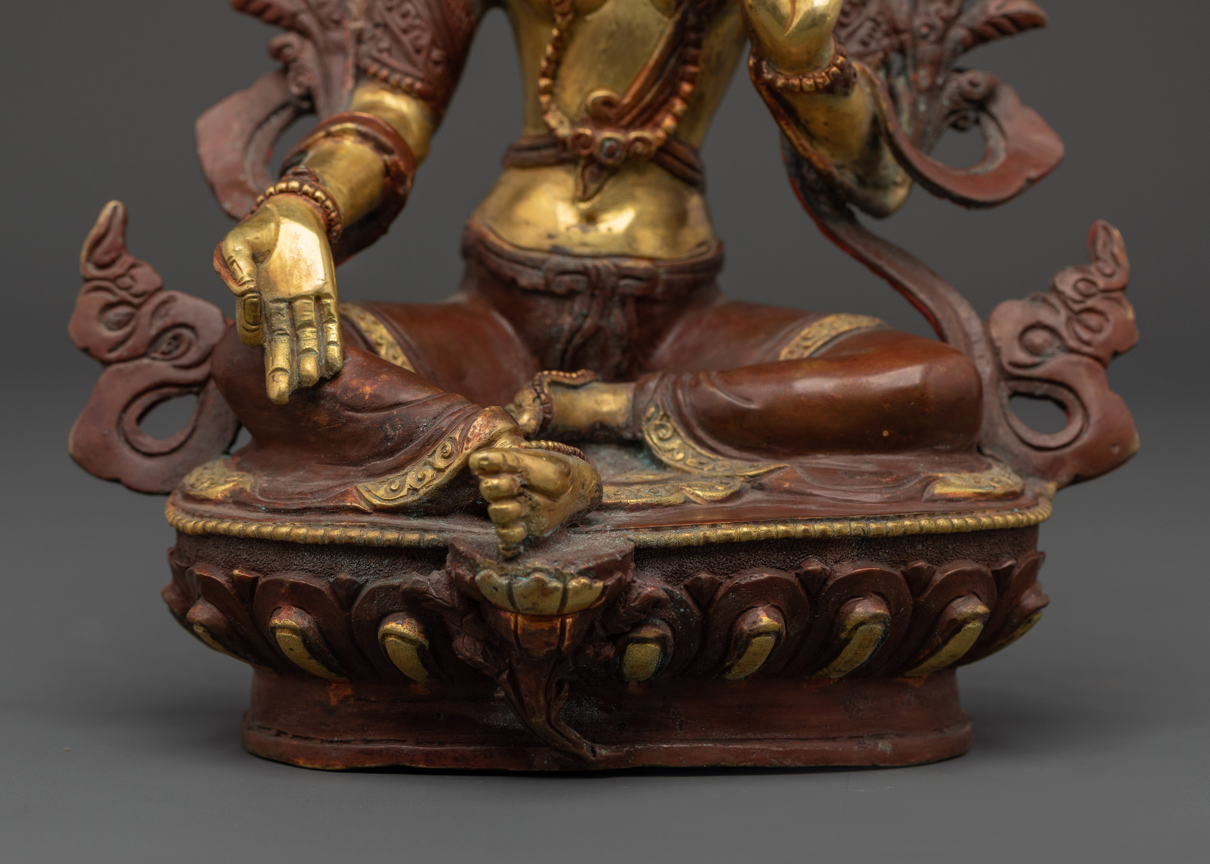 Green Tara Female Bodhisattva Statue | Tibetan Goddess of Compassion