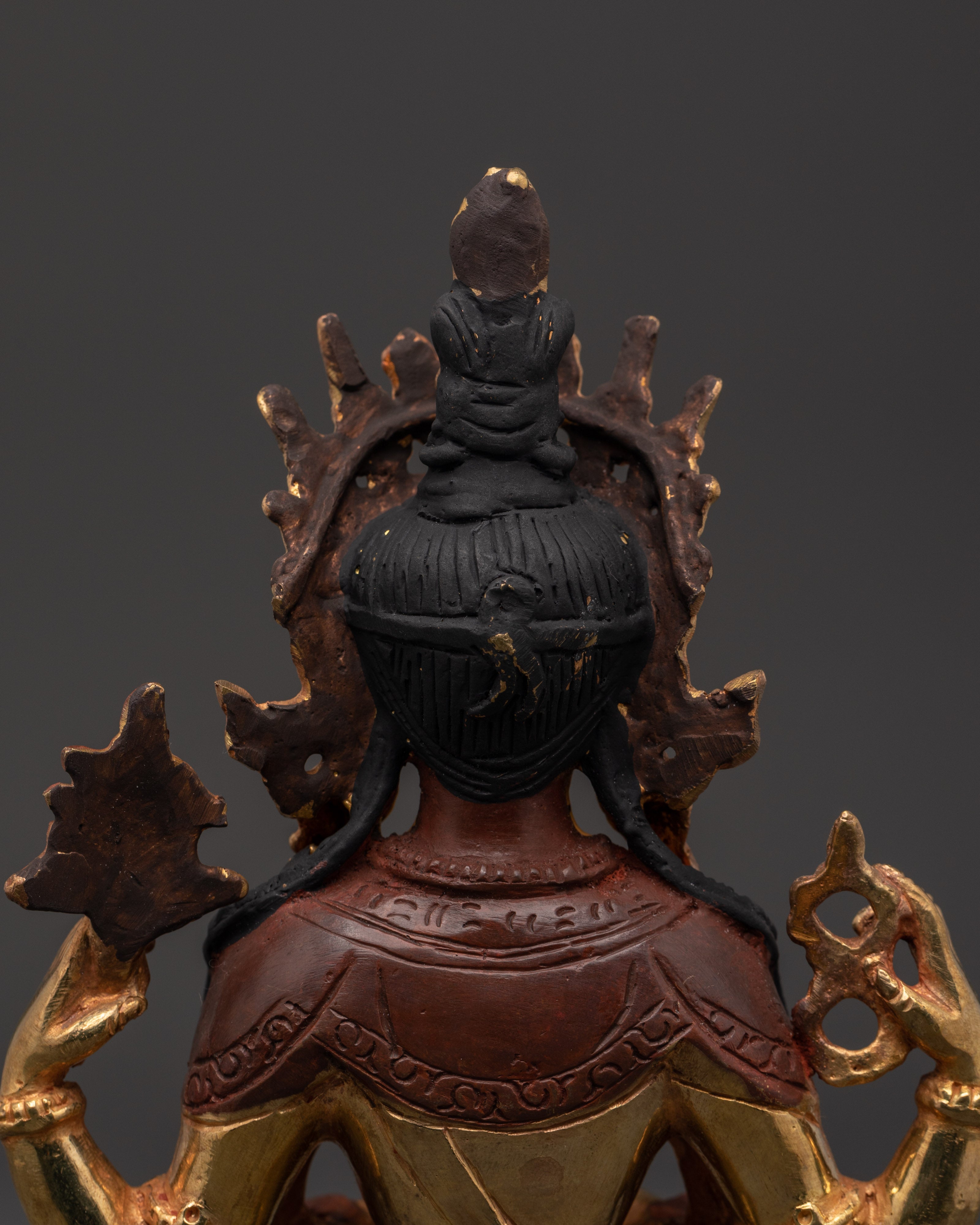 Chenrezig 4-Arm Deity Statue | Tibetan Bodhisattva of Compassion
