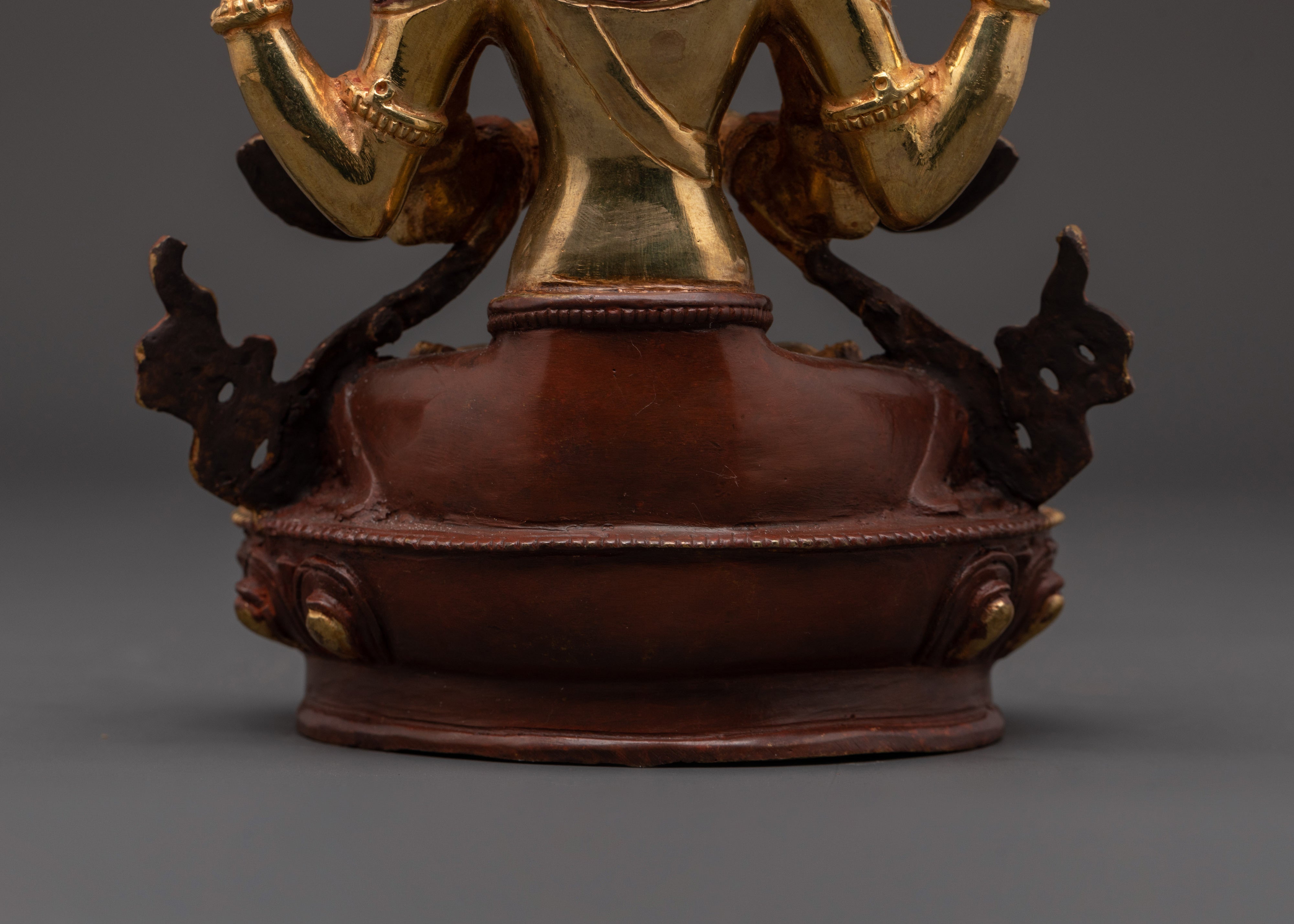 Chenrezig 4-Arm Deity Statue | Tibetan Bodhisattva of Compassion