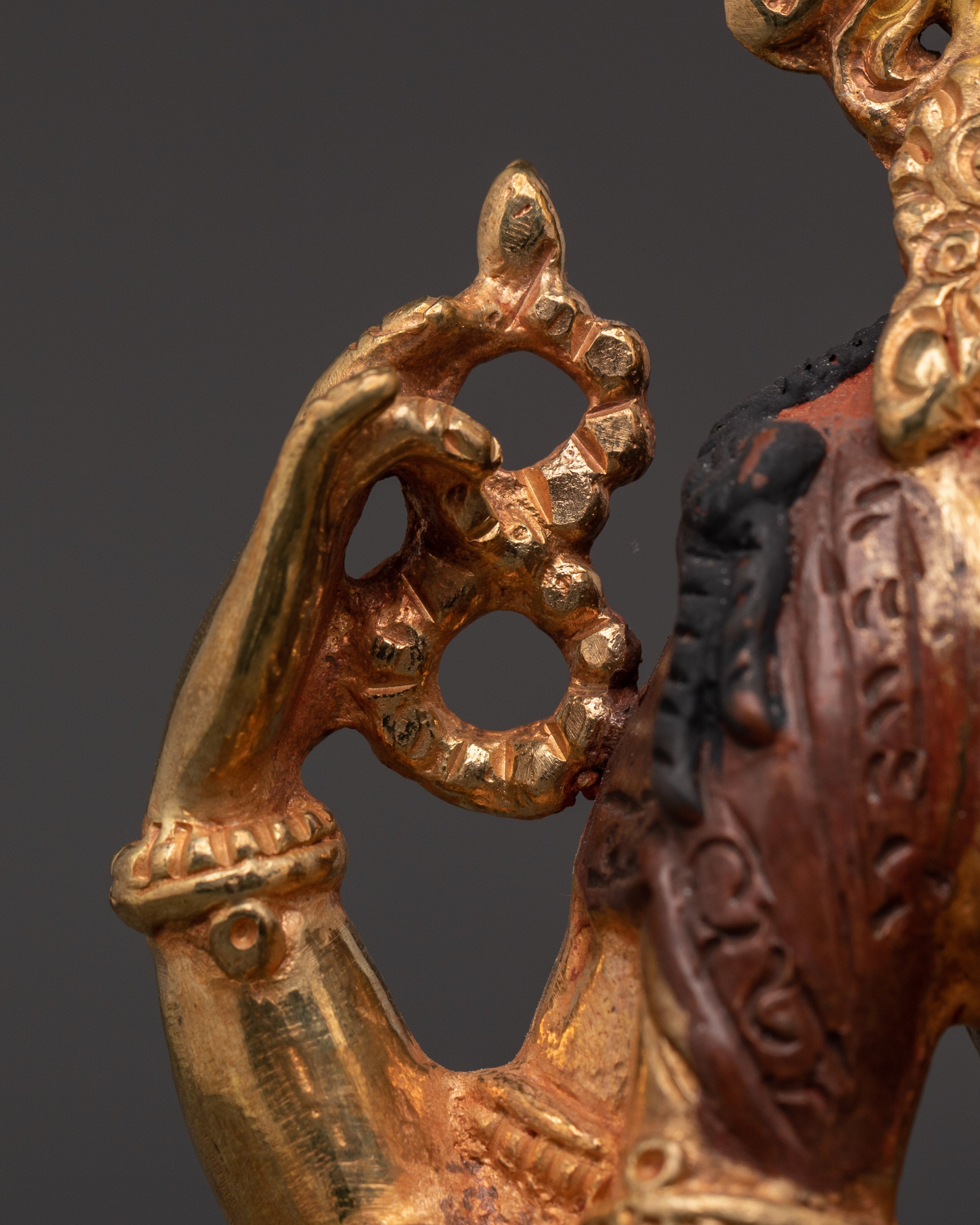 Chenrezig 4-Arm Deity Statue | Tibetan Bodhisattva of Compassion
