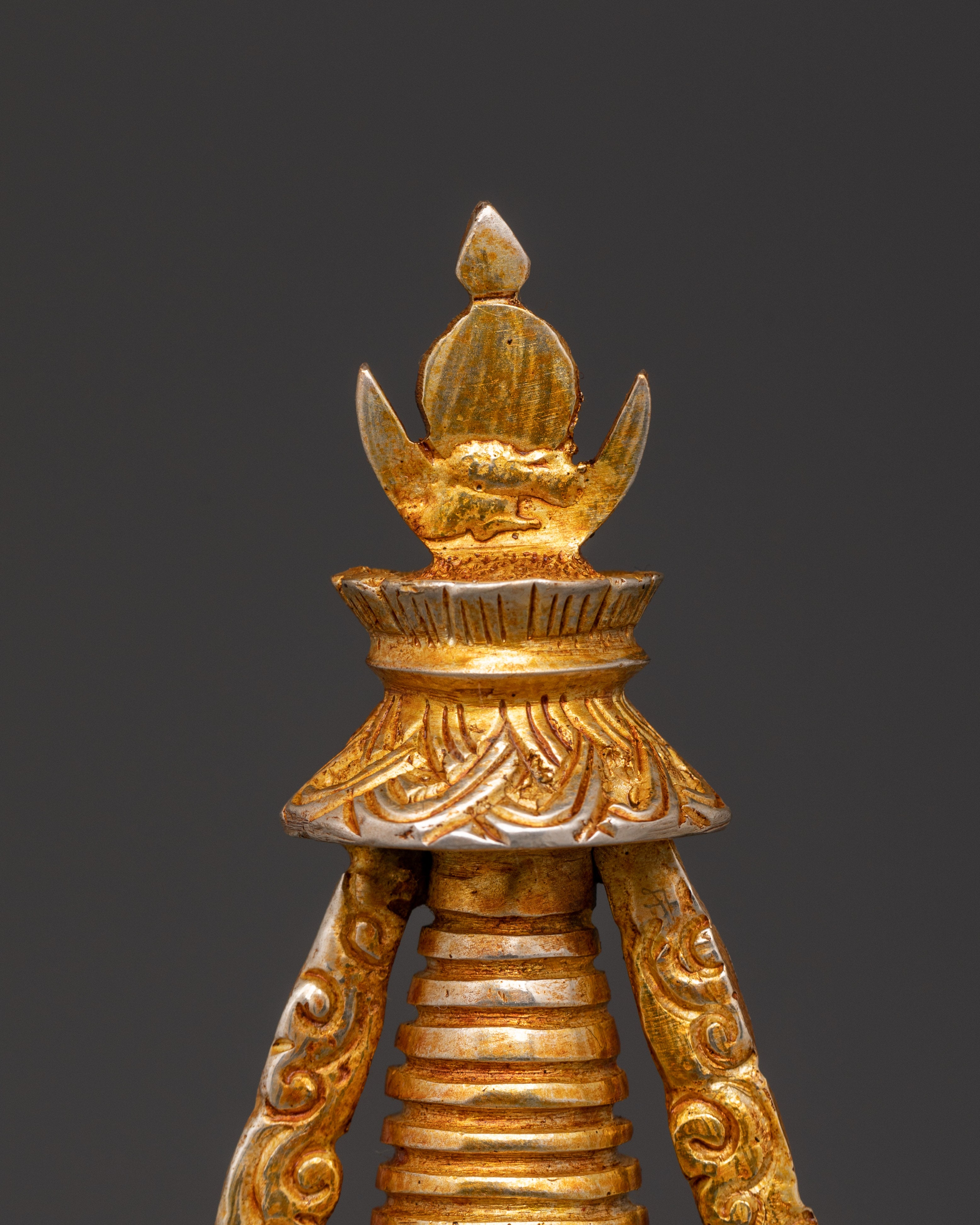 Handmade Tibetan Buddhist Stupa | Shrine Artifact