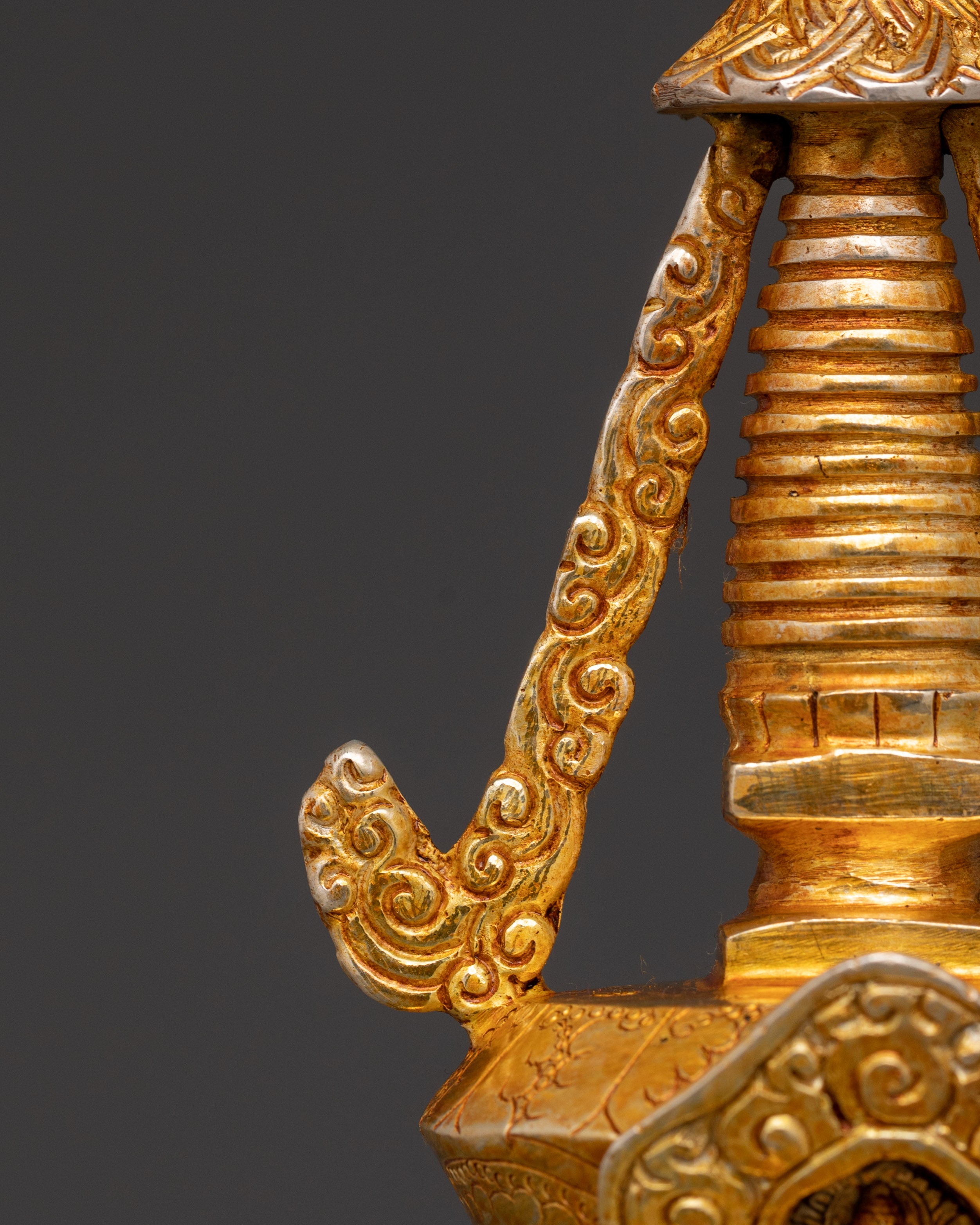 Handmade Tibetan Buddhist Stupa | Shrine Artifact