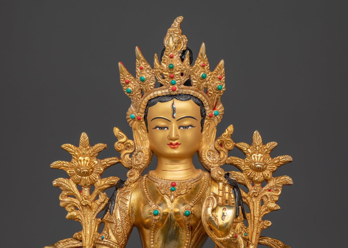 White Tara Handmade Statue | Healing & Longevity