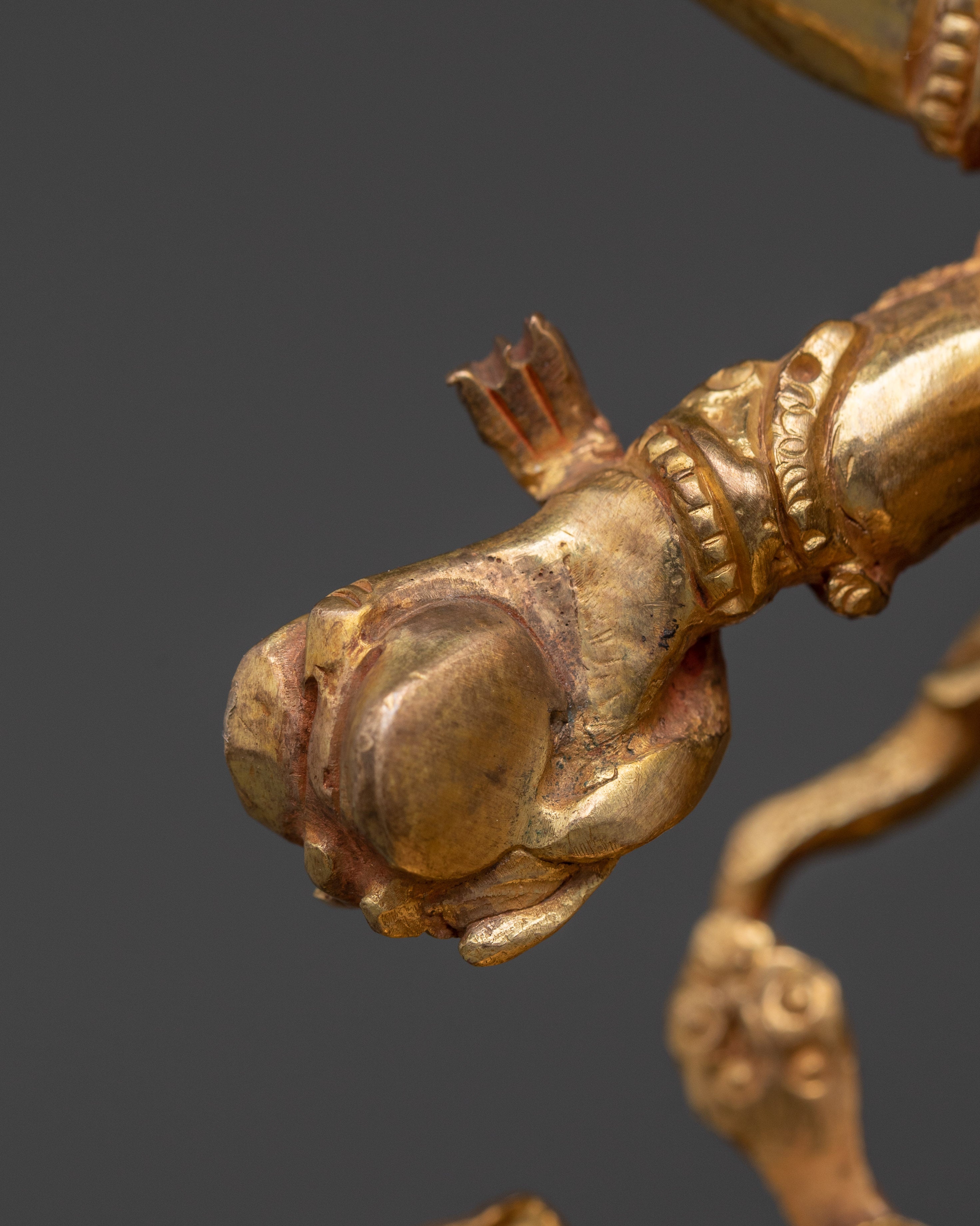 Handmade Six Armed Mahakala Deity Statue | Buddhist Sculpture of Wrathful Deity