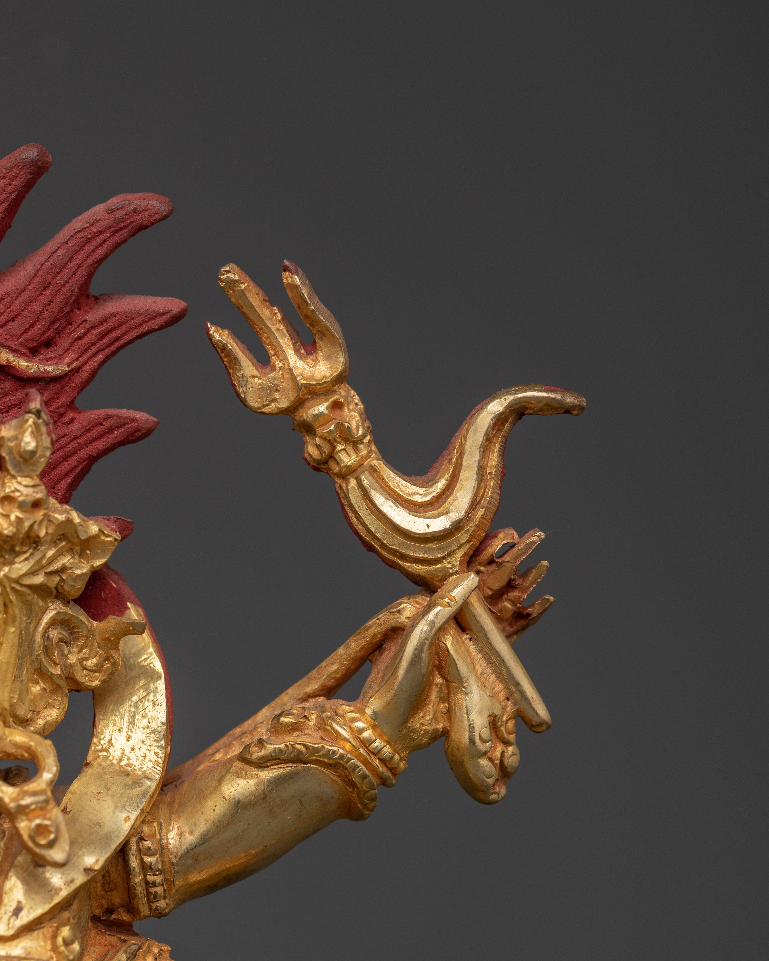 Handcrafted Six-Armed Mahakala Statue | Symbolizing Power and Protection