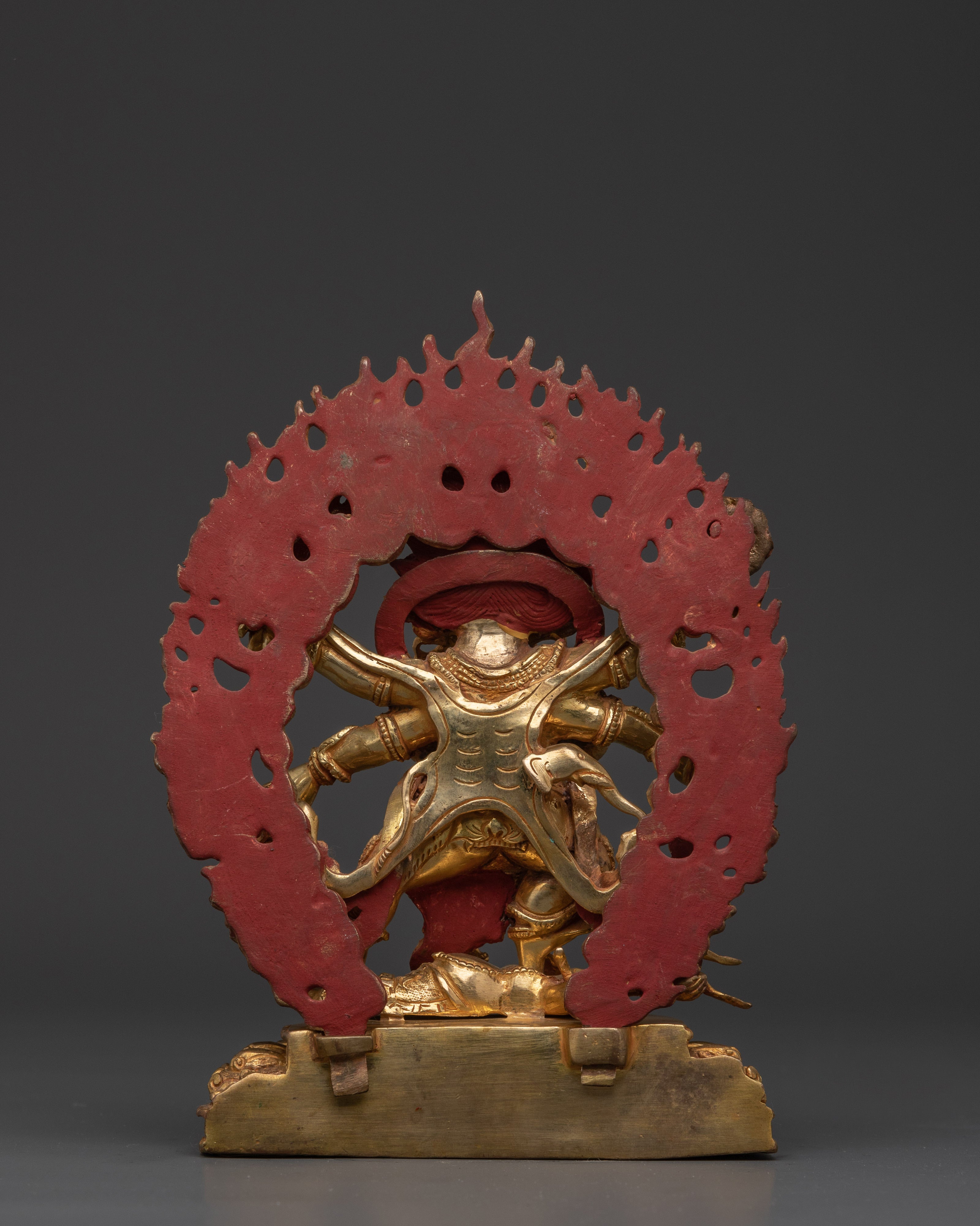 Handcrafted Six-Armed Mahakala Statue | Symbolizing Power and Protection