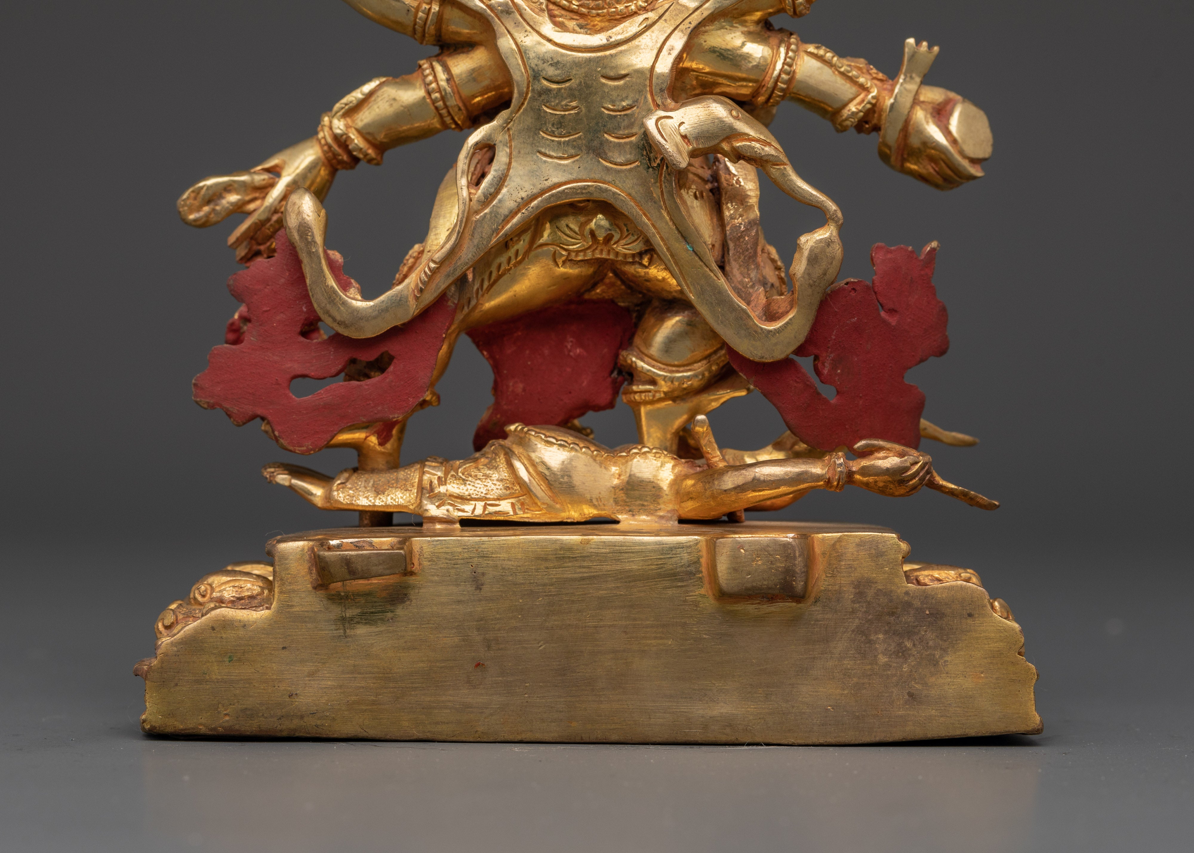 Handcrafted Six-Armed Mahakala Statue | Symbolizing Power and Protection