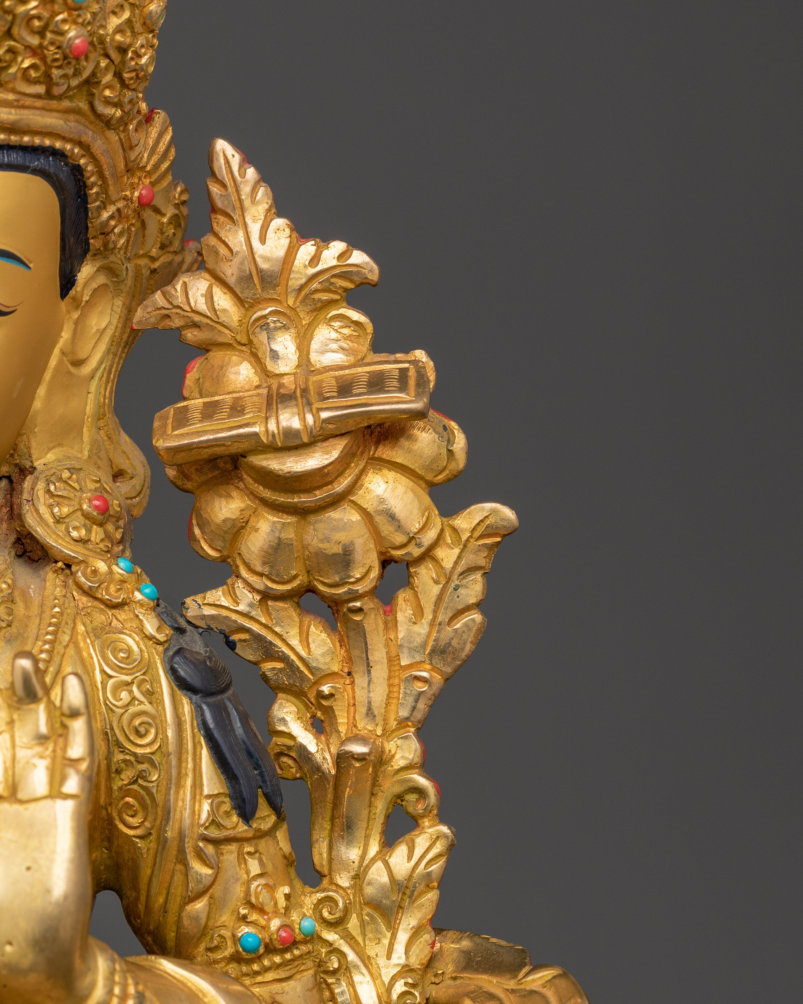 Manjushri Bodhisattva Deity Statue | Spiritual Home Altar Decor