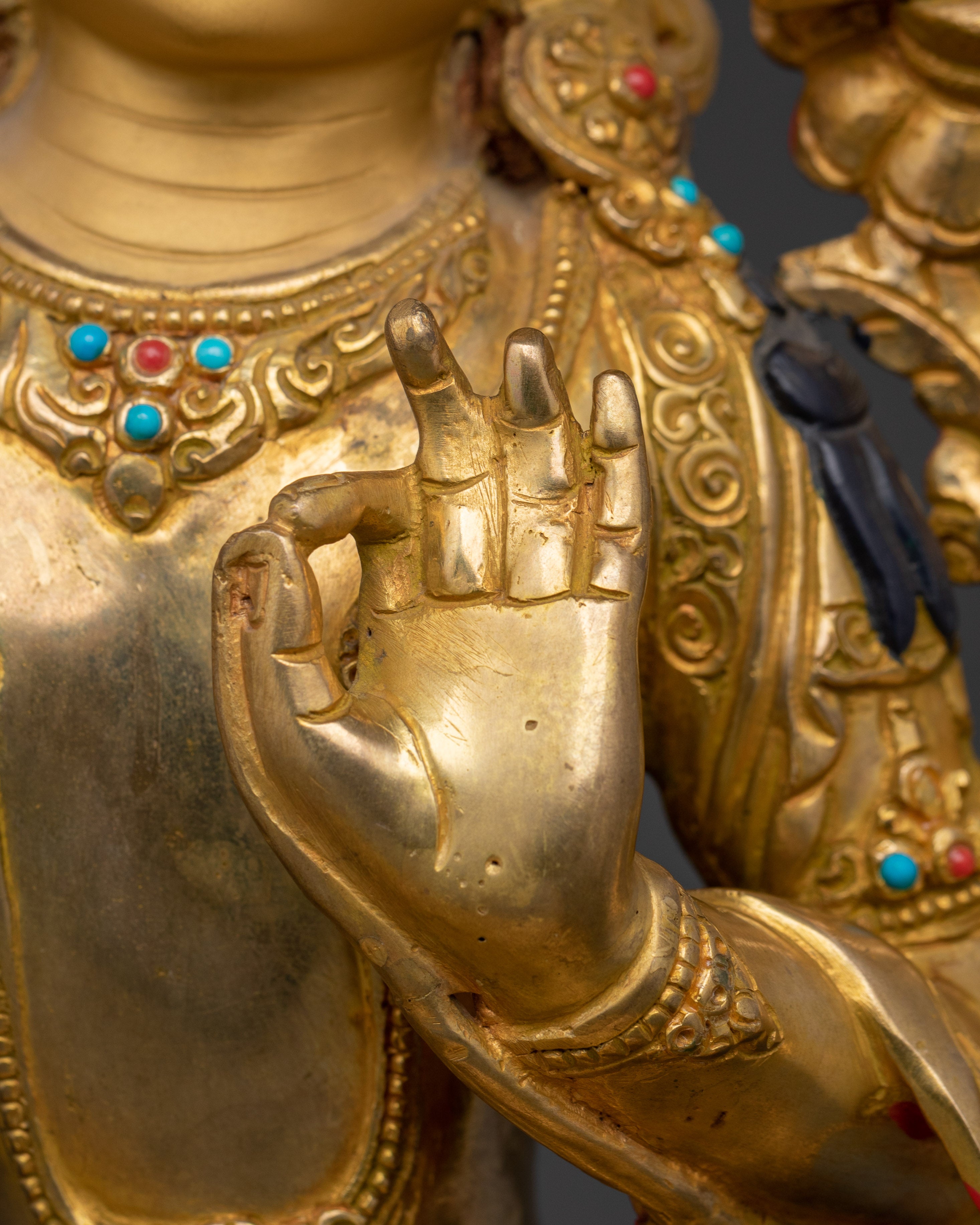 Manjushri Bodhisattva Deity Statue | Spiritual Home Altar Decor