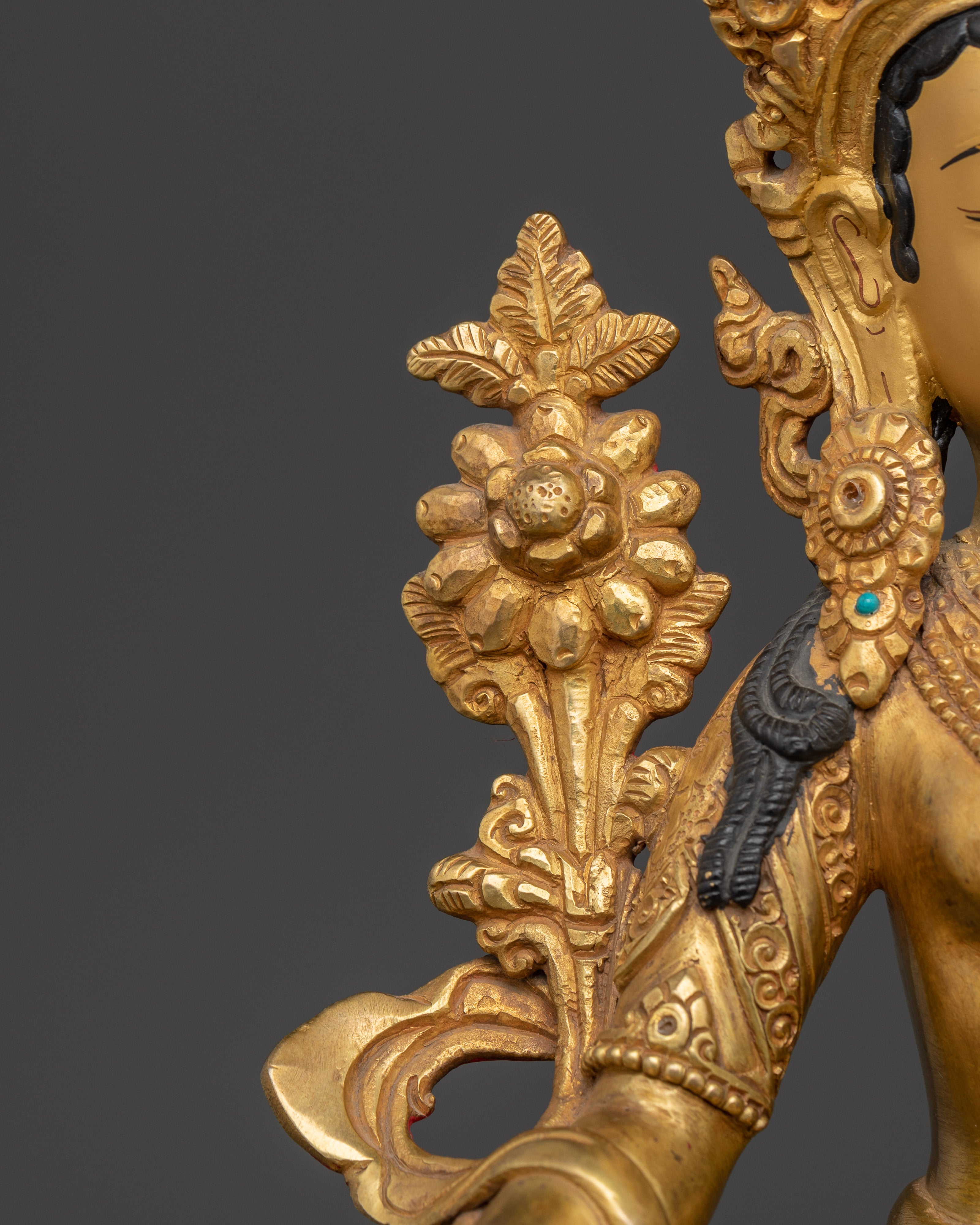 Green Tara Swift Liberator Statue | Handcrafted Copper Goddess Figurine