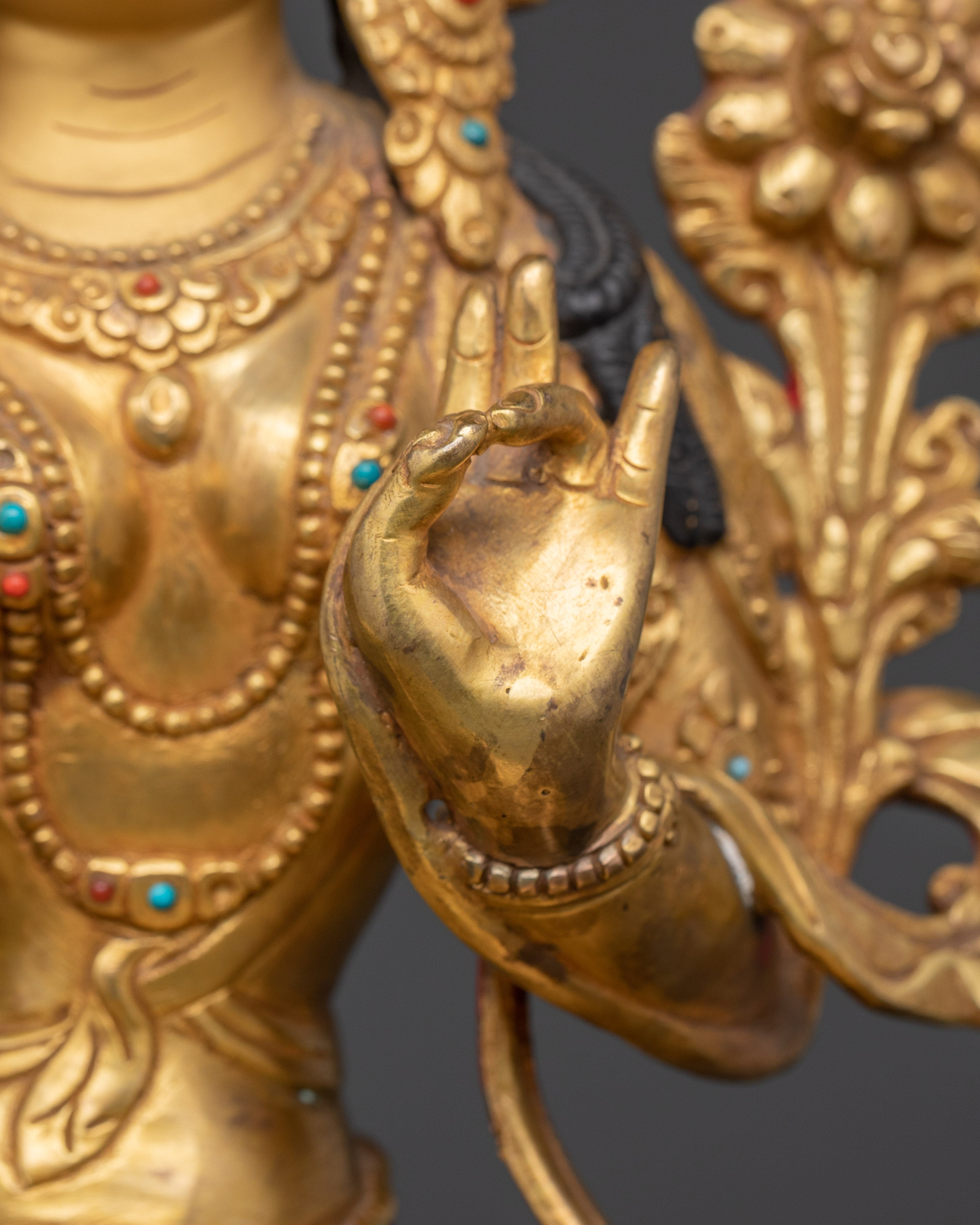 Green Tara Swift Liberator Statue | Handcrafted Copper Goddess Figurine