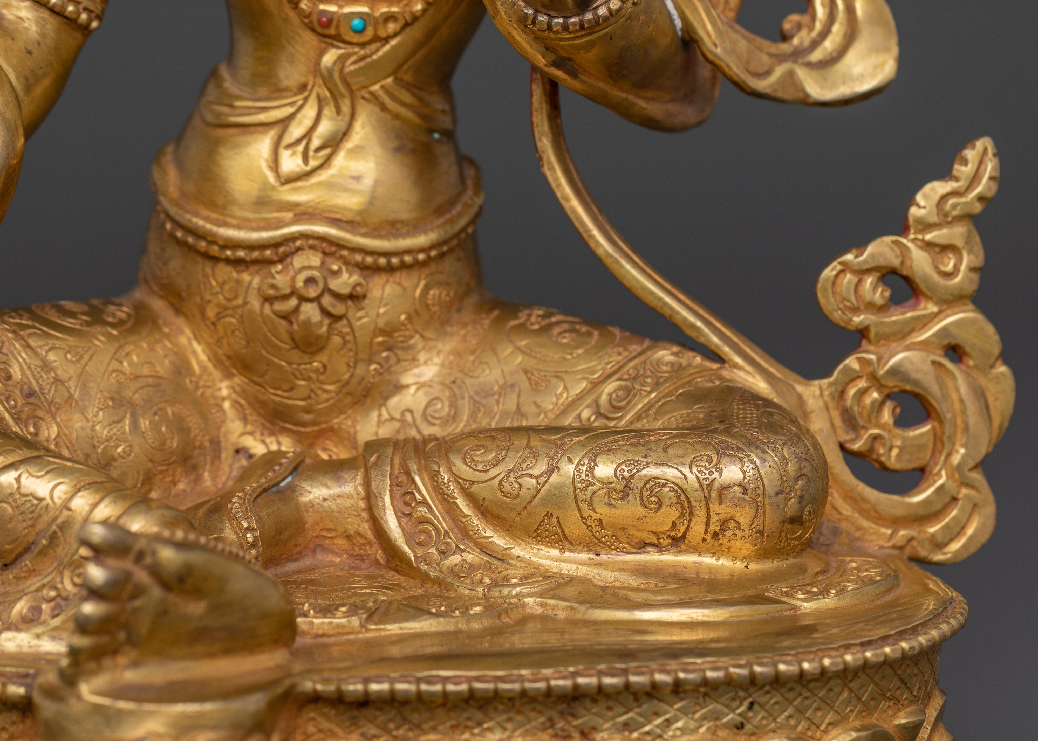 Green Tara Swift Liberator Statue | Handcrafted Copper Goddess Figurine