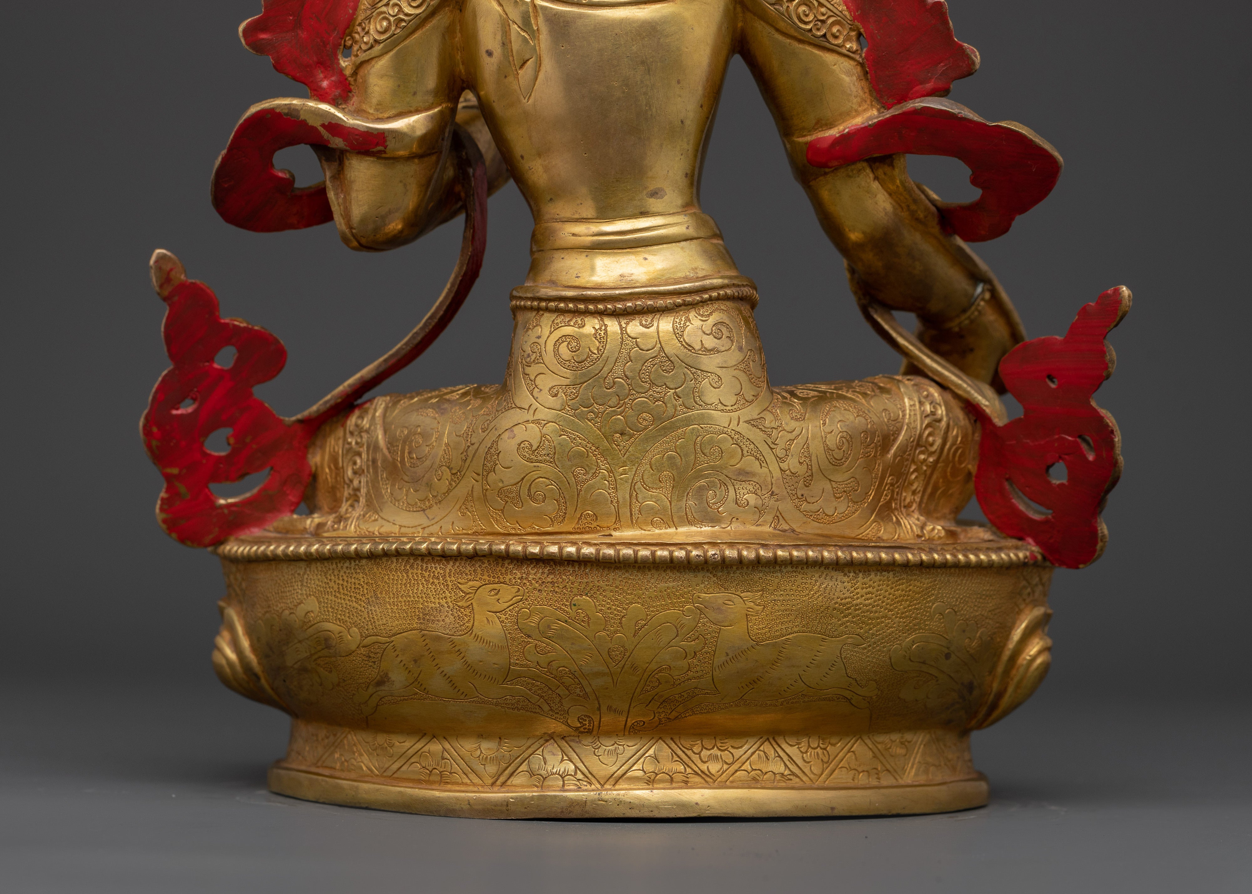 Green Tara Swift Liberator Statue | Handcrafted Copper Goddess Figurine