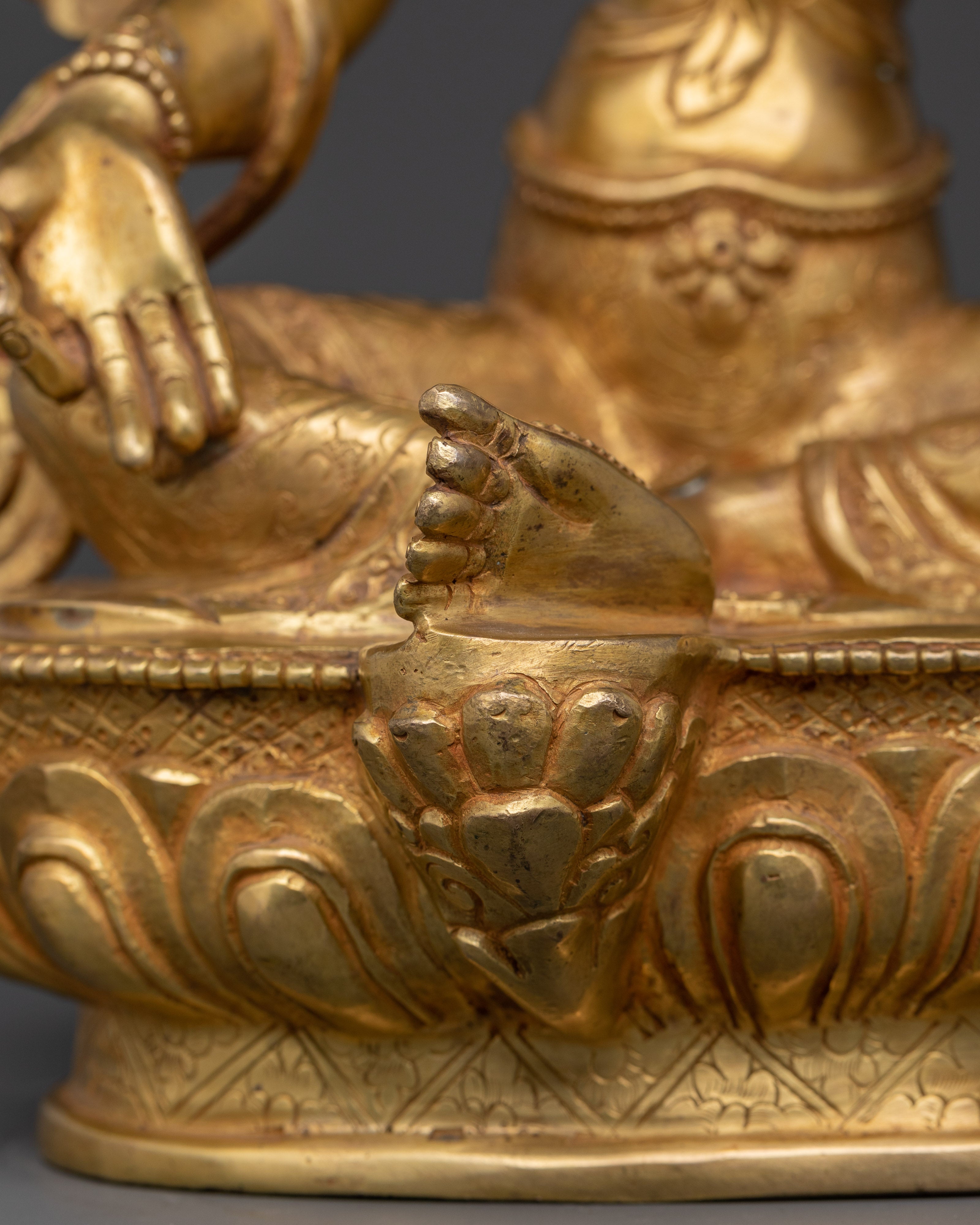 Green Tara Swift Liberator Statue | Handcrafted Copper Goddess Figurine