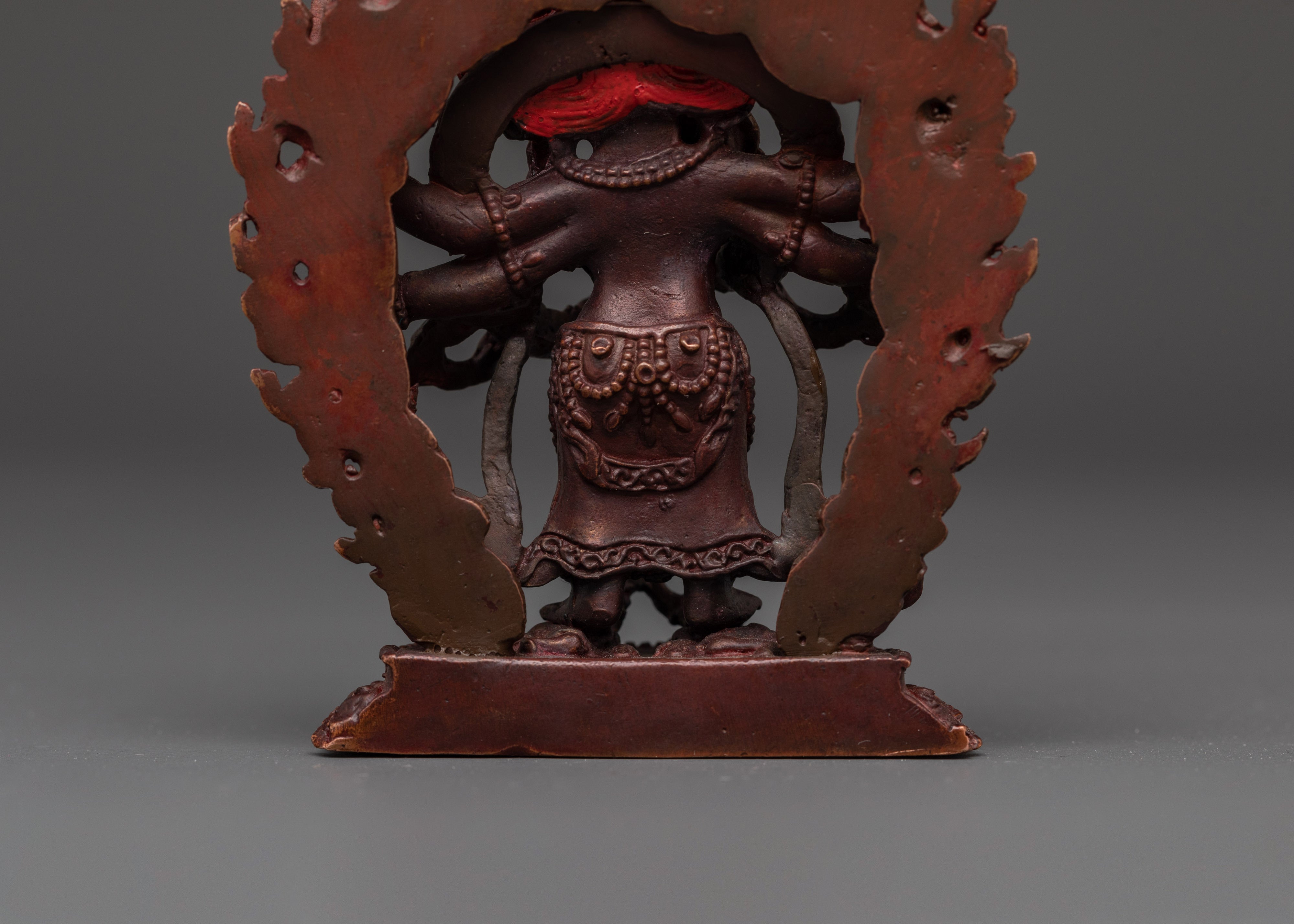White Mahakala Tibetan Deity Statue | Himalayan Spiritual Artwork