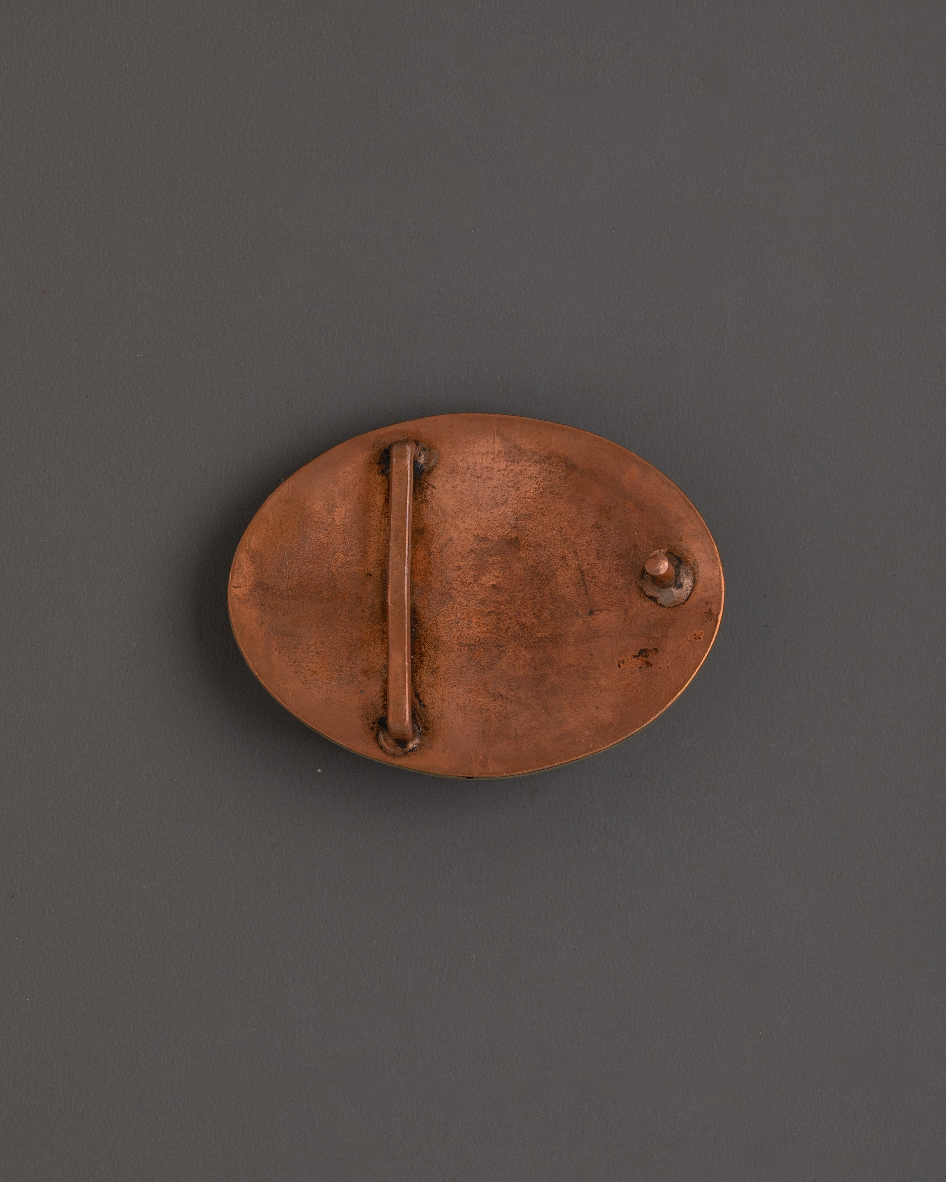 Handcrafted Brass Belt Buckle | Traditional Himalayan Design