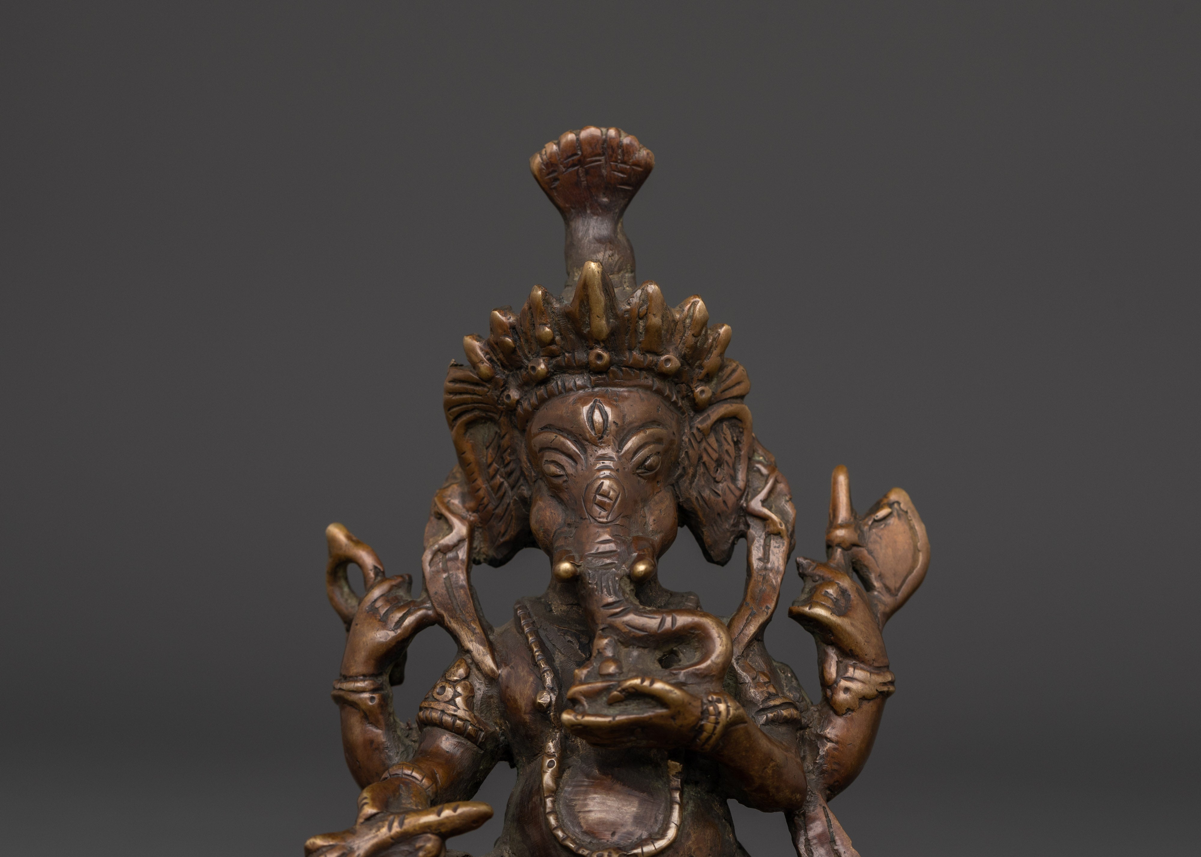 Traditional Brass Ganesha Statue | for Altar and Home Decor