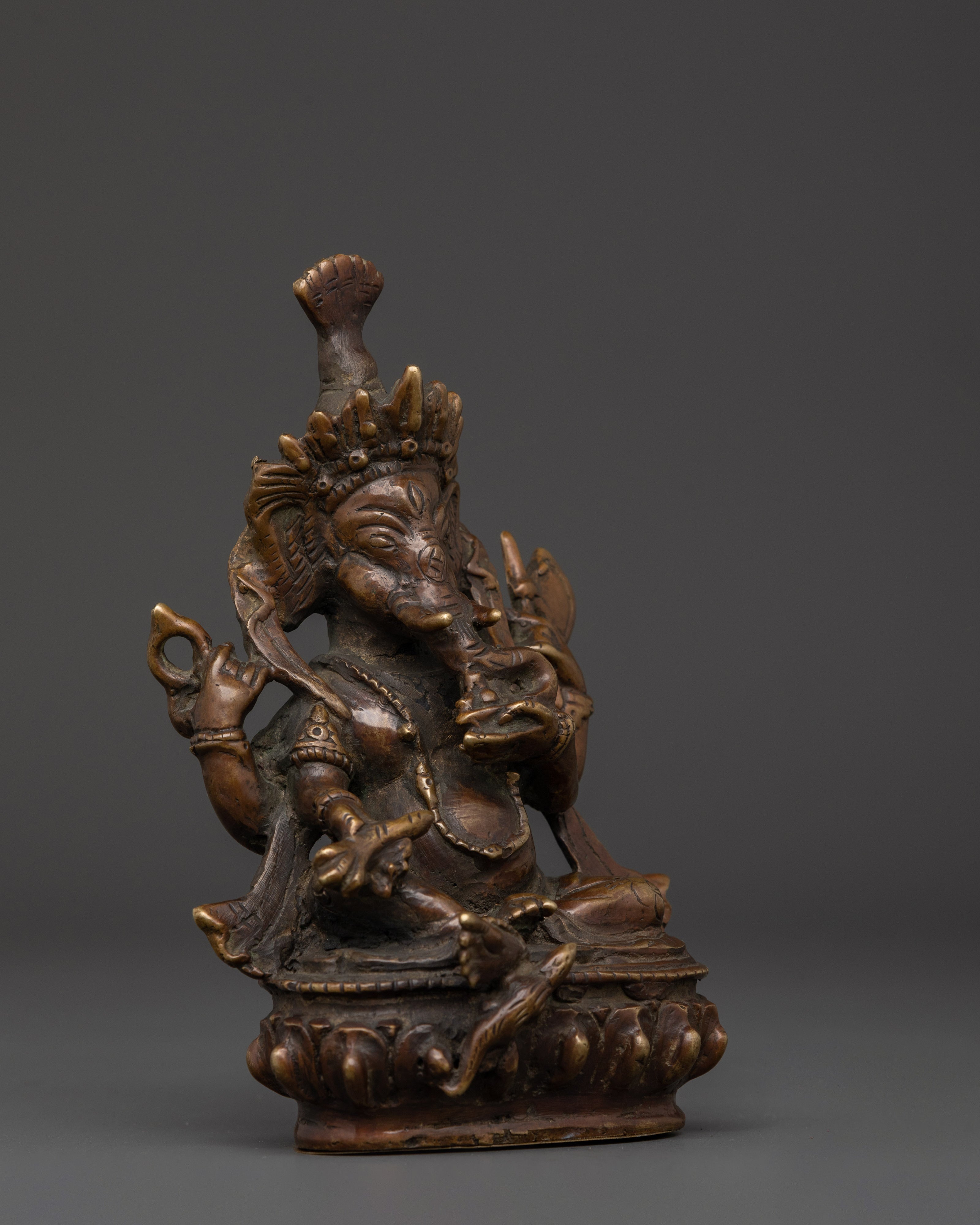 Traditional Brass Ganesha Statue | for Altar and Home Decor