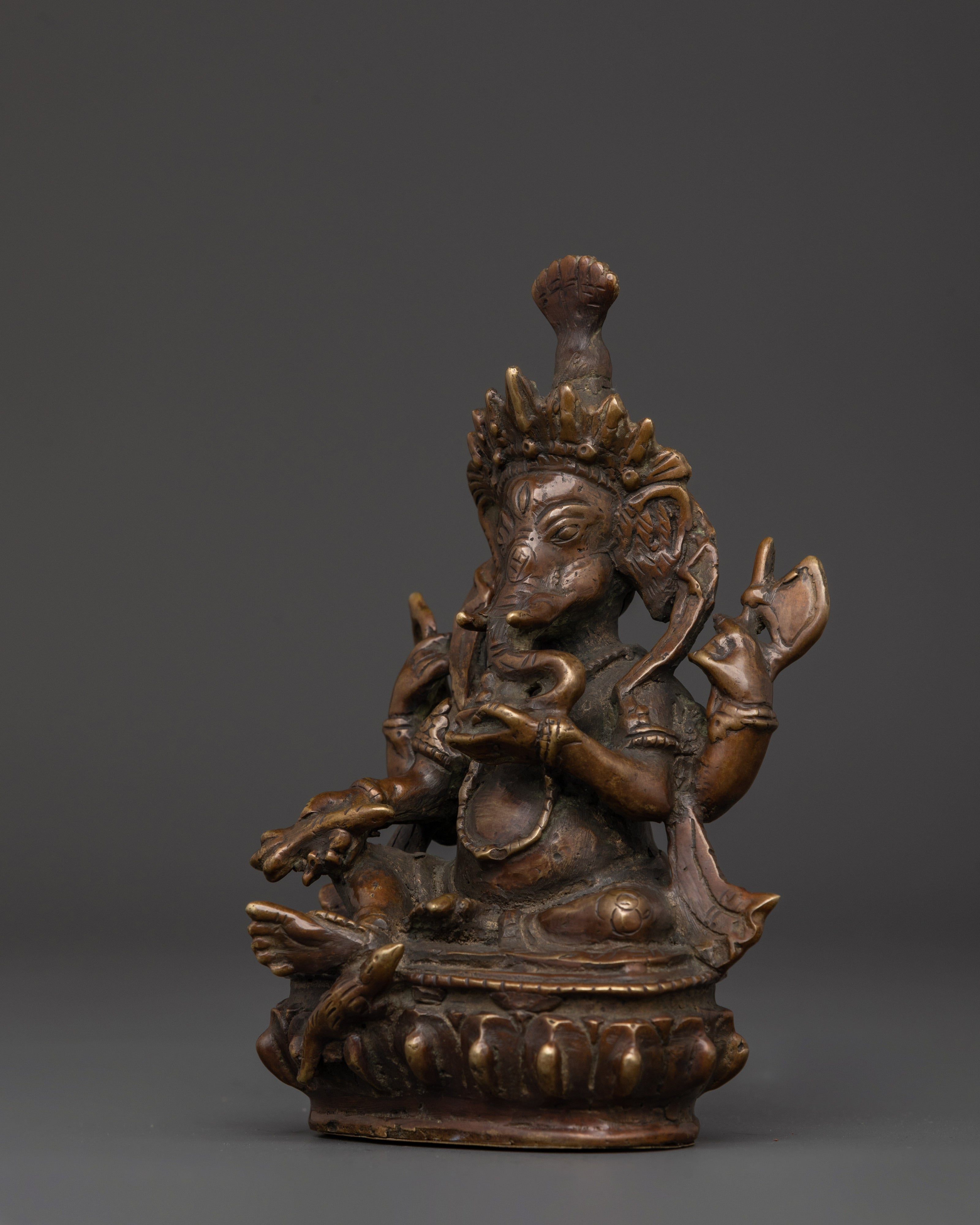 Traditional Brass Ganesha Statue | for Altar and Home Decor