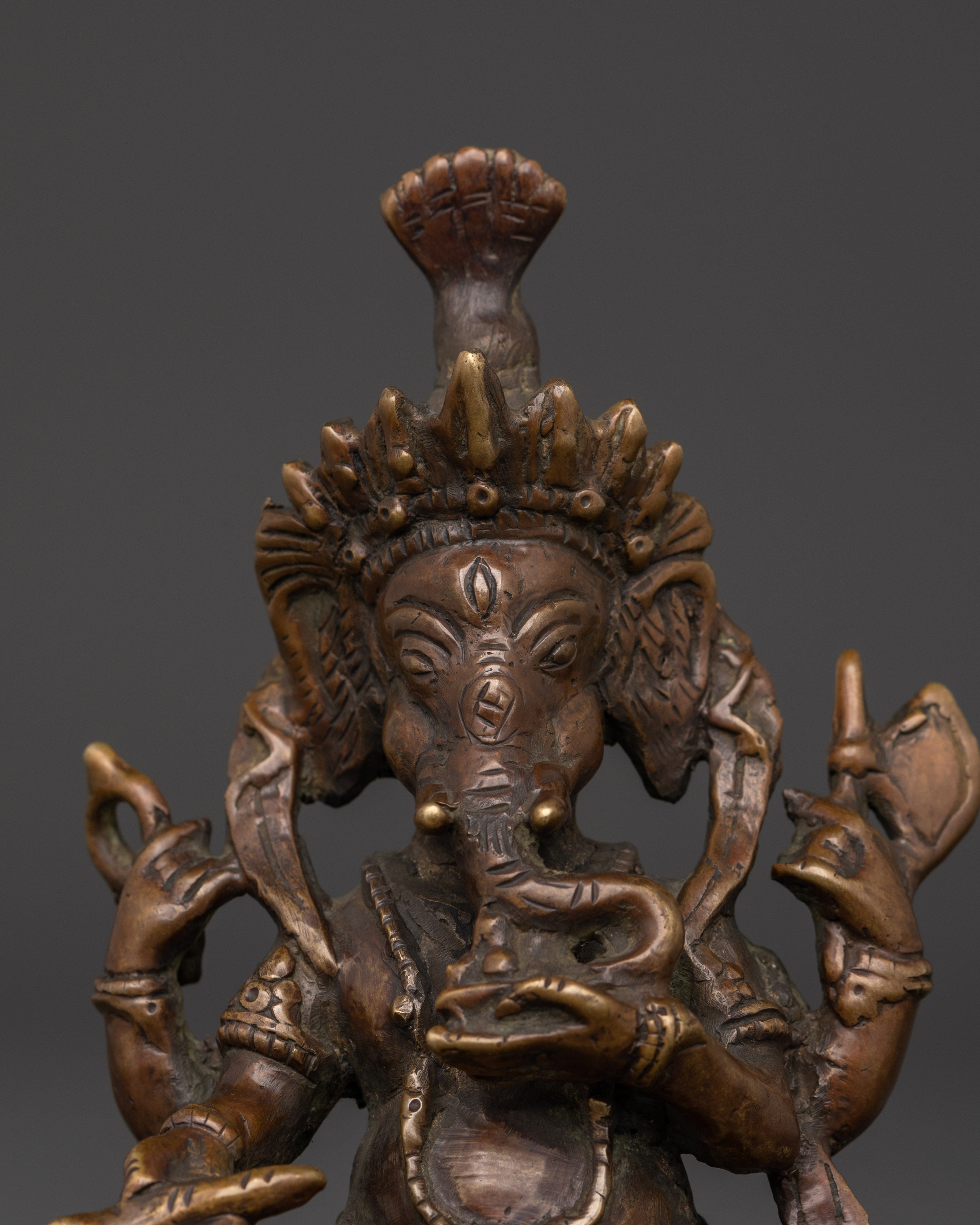 Traditional Brass Ganesha Statue | for Altar and Home Decor