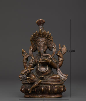 Traditional Brass Ganesha Statue | for Altar and Home Decor