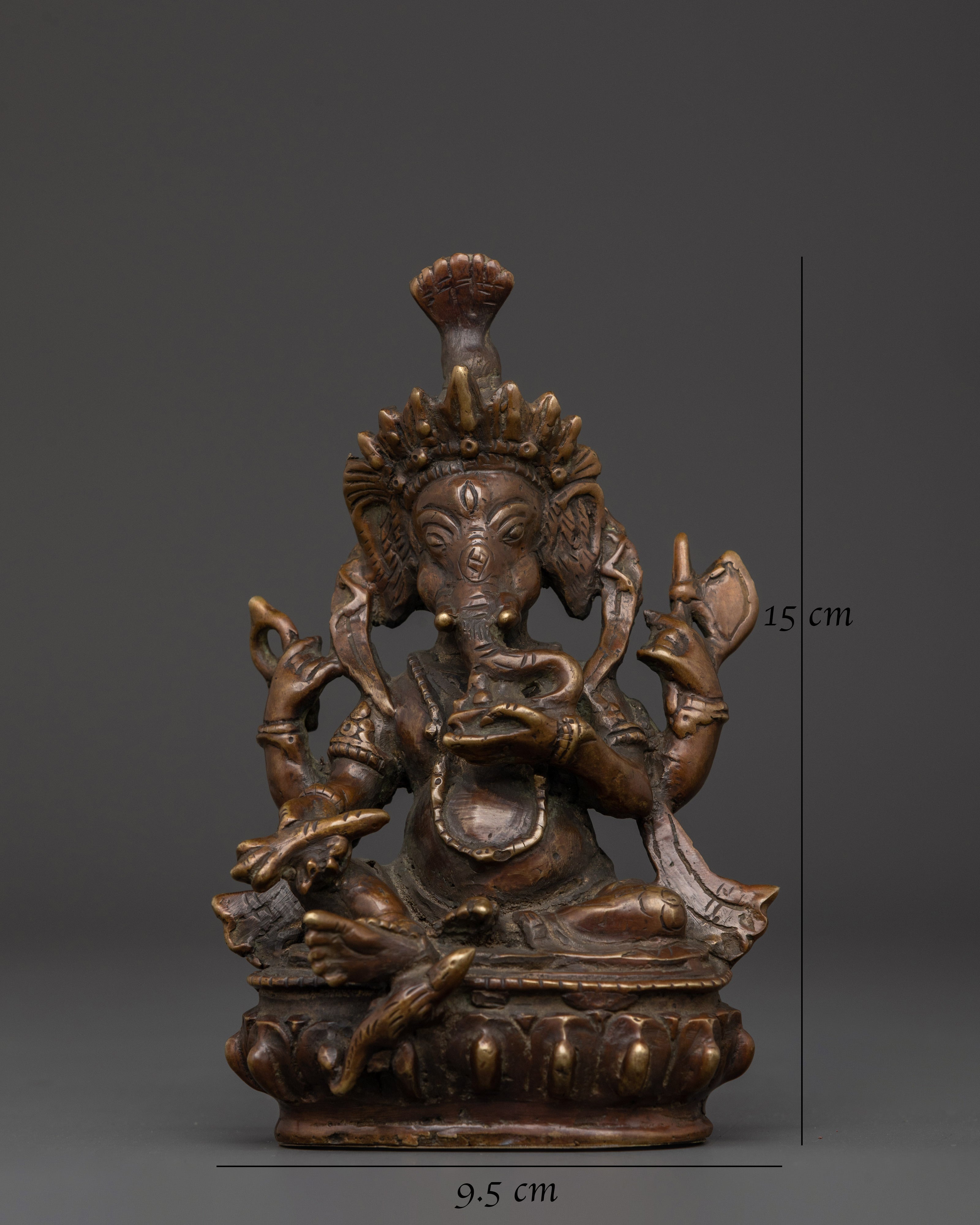 Traditional Brass Ganesha Statue | for Altar and Home Decor