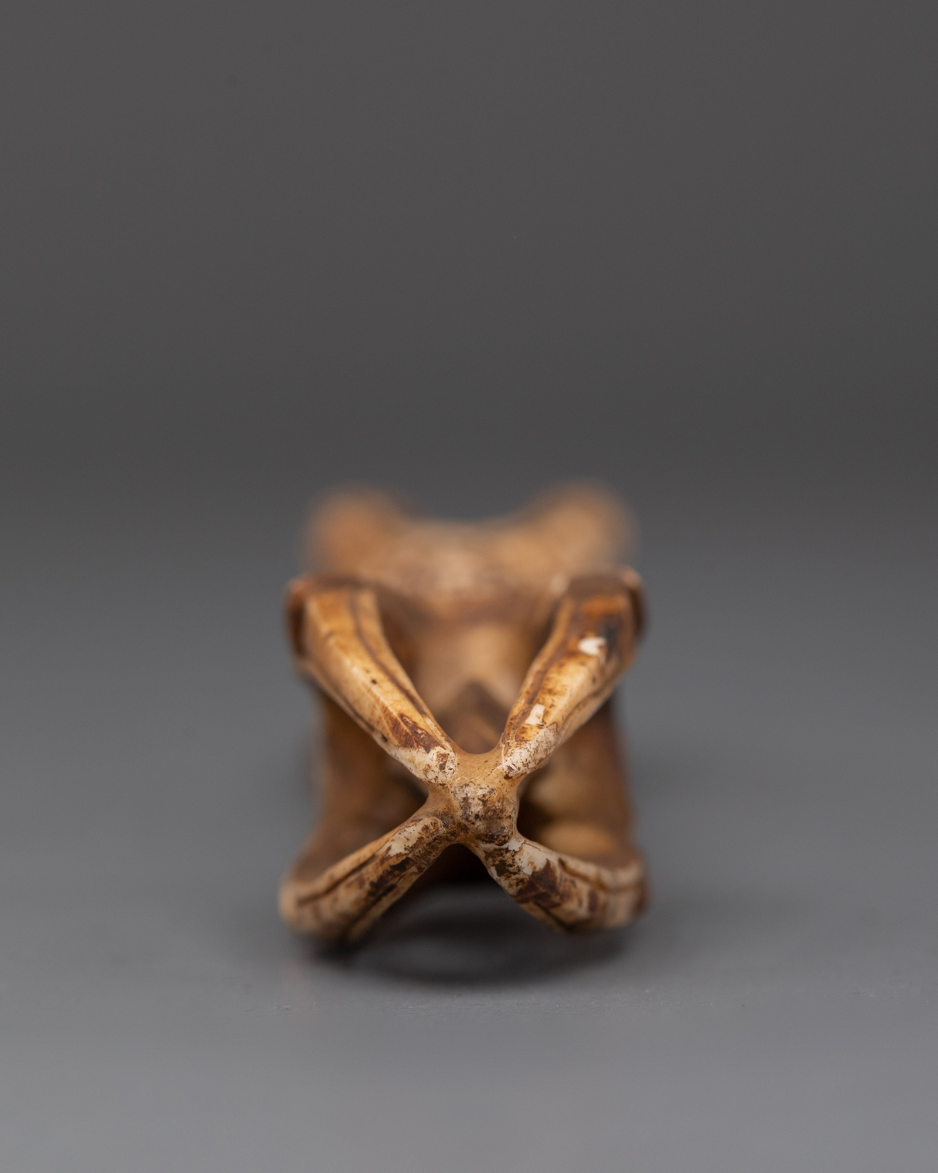 Tibetan Buffalo Bone Vajra | Hand-Carved Dorje Ritual Tool