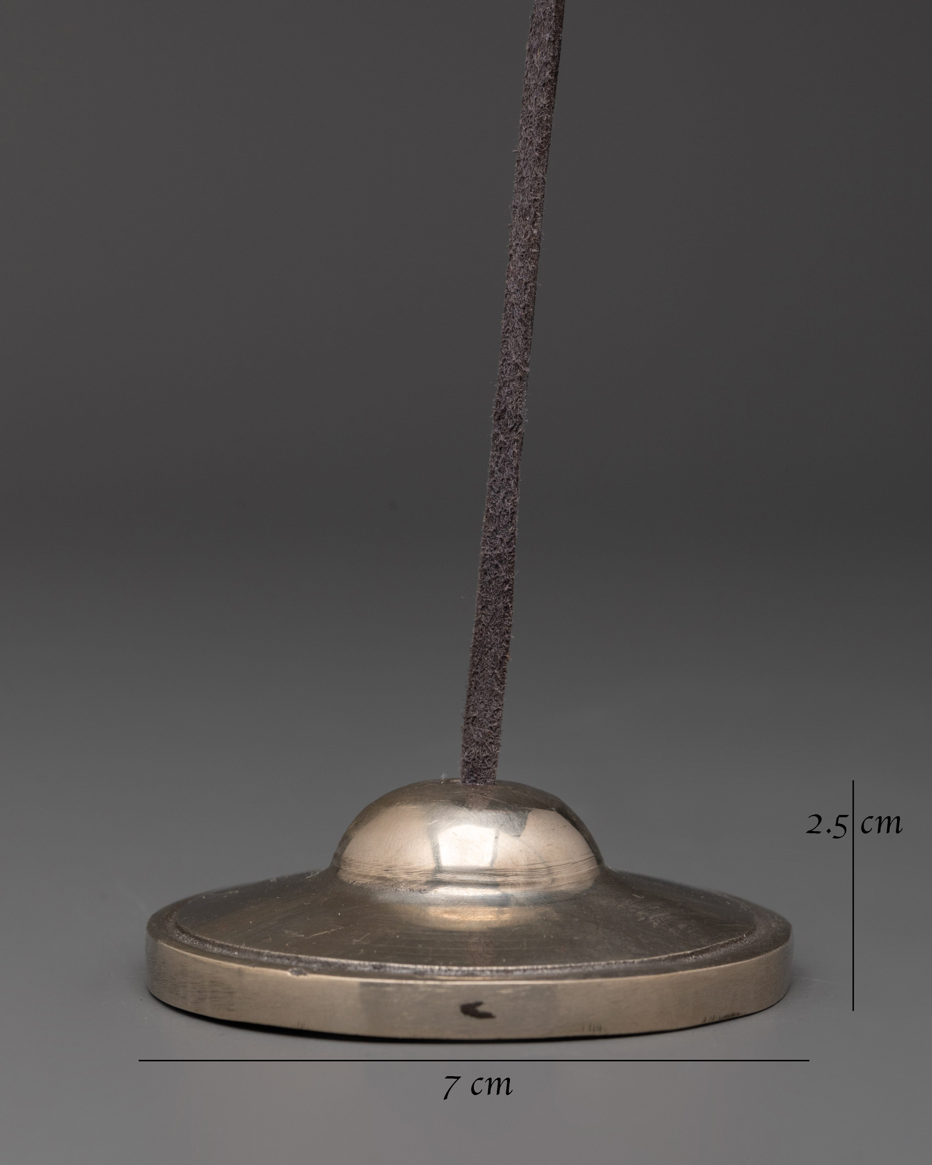 Handmade Tibetan Tingsha Cymbals | White Metal Meditation Chimes for Rituals