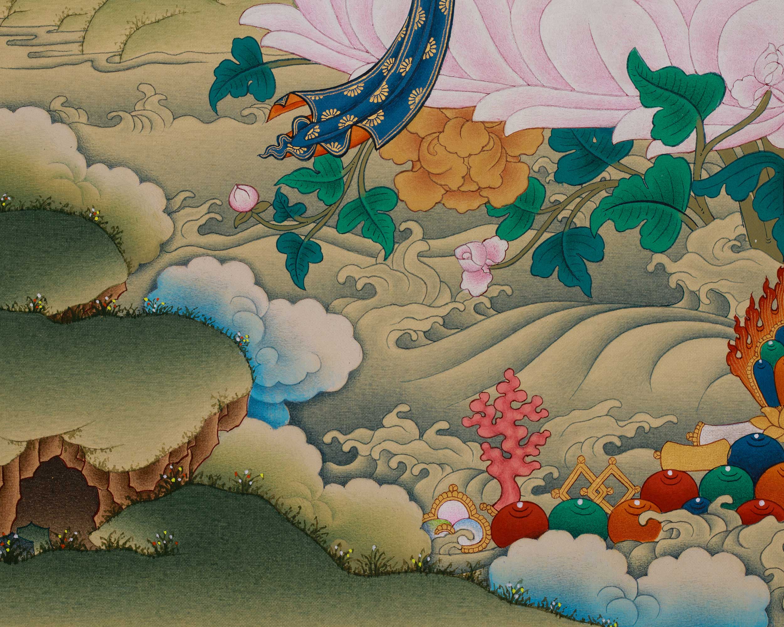 White Tara Healing and Longevity Art | Himalayan Buddhist Painting